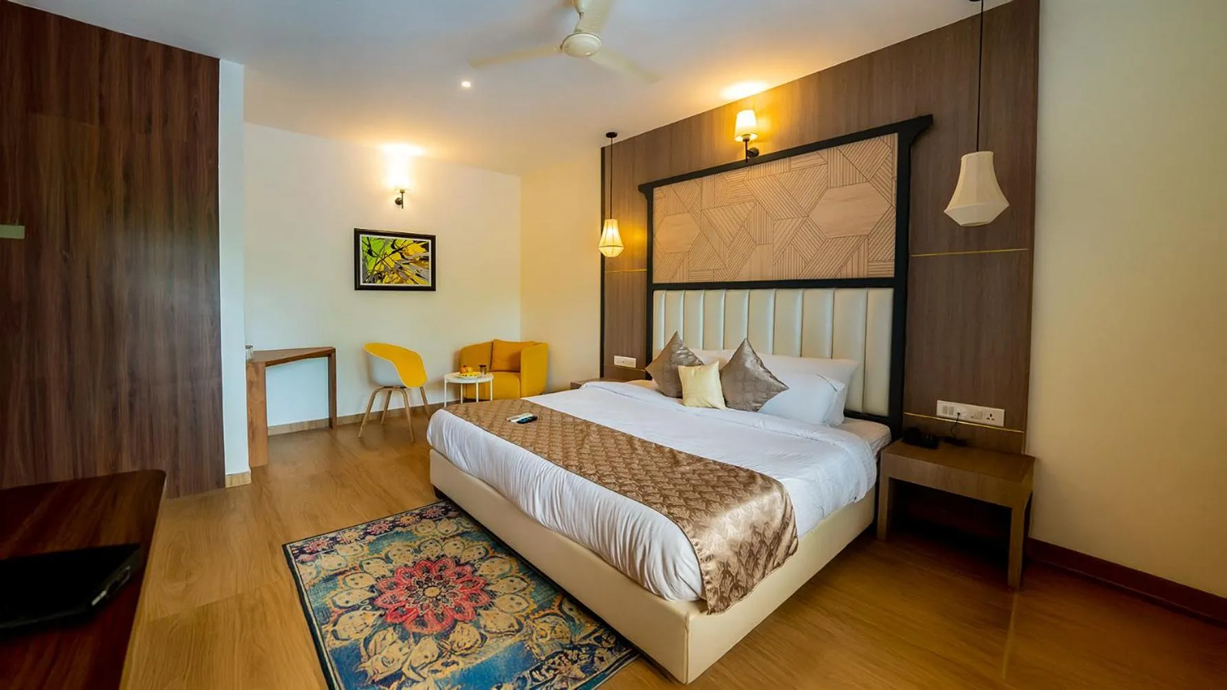 Bed in Pushpam Sanskruti Resort Karjat