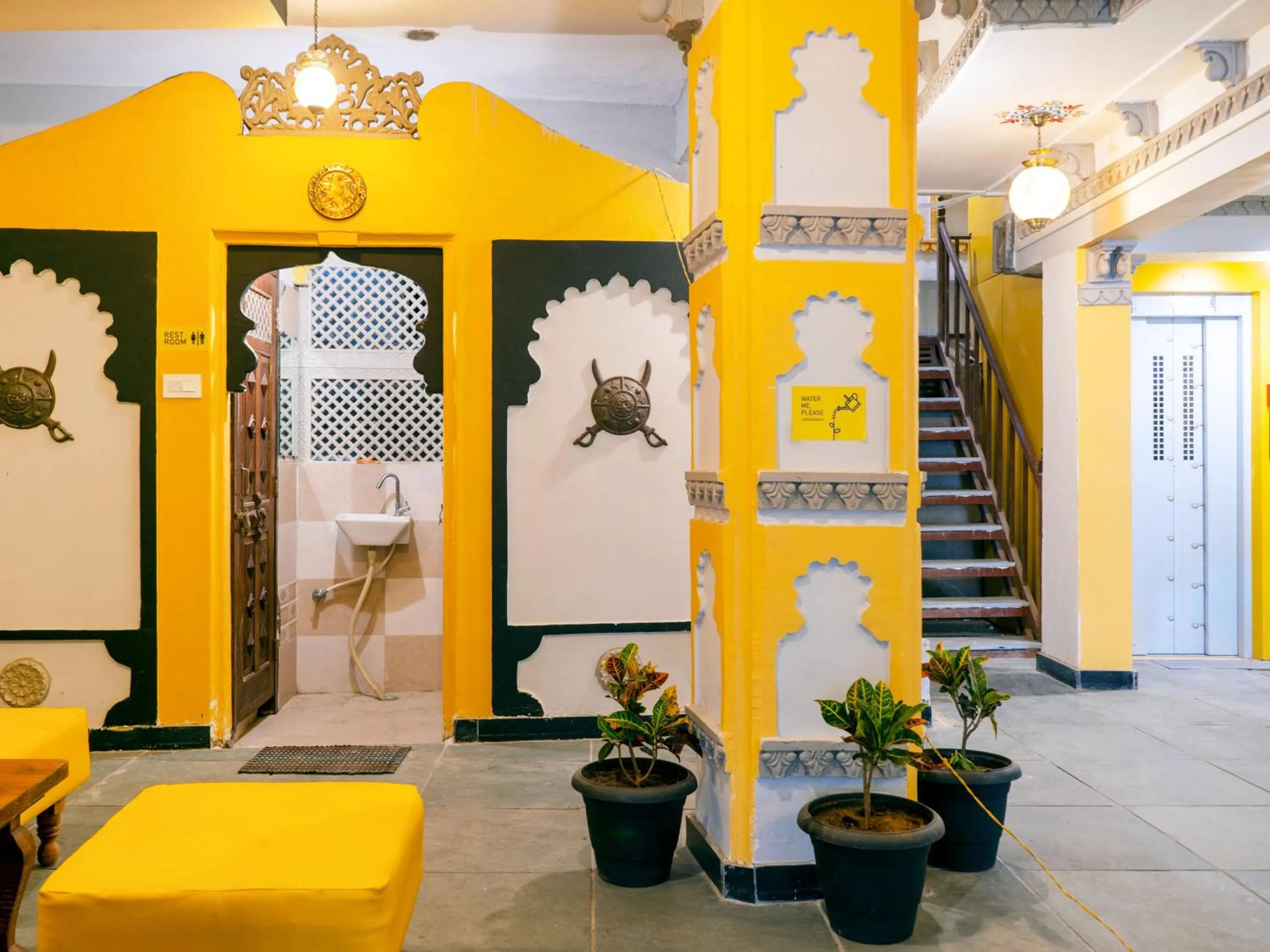 Living room in The Hosteller Udaipur