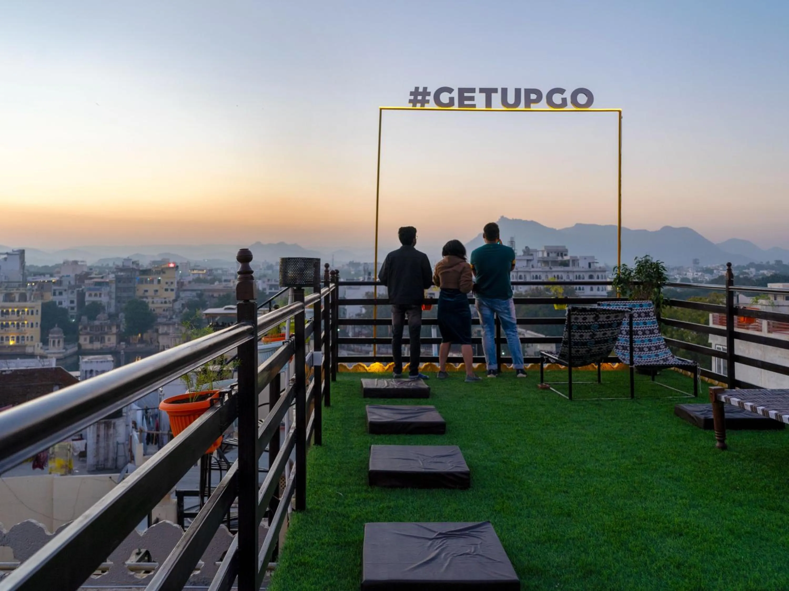 Balcony/Terrace in The Hosteller Udaipur
