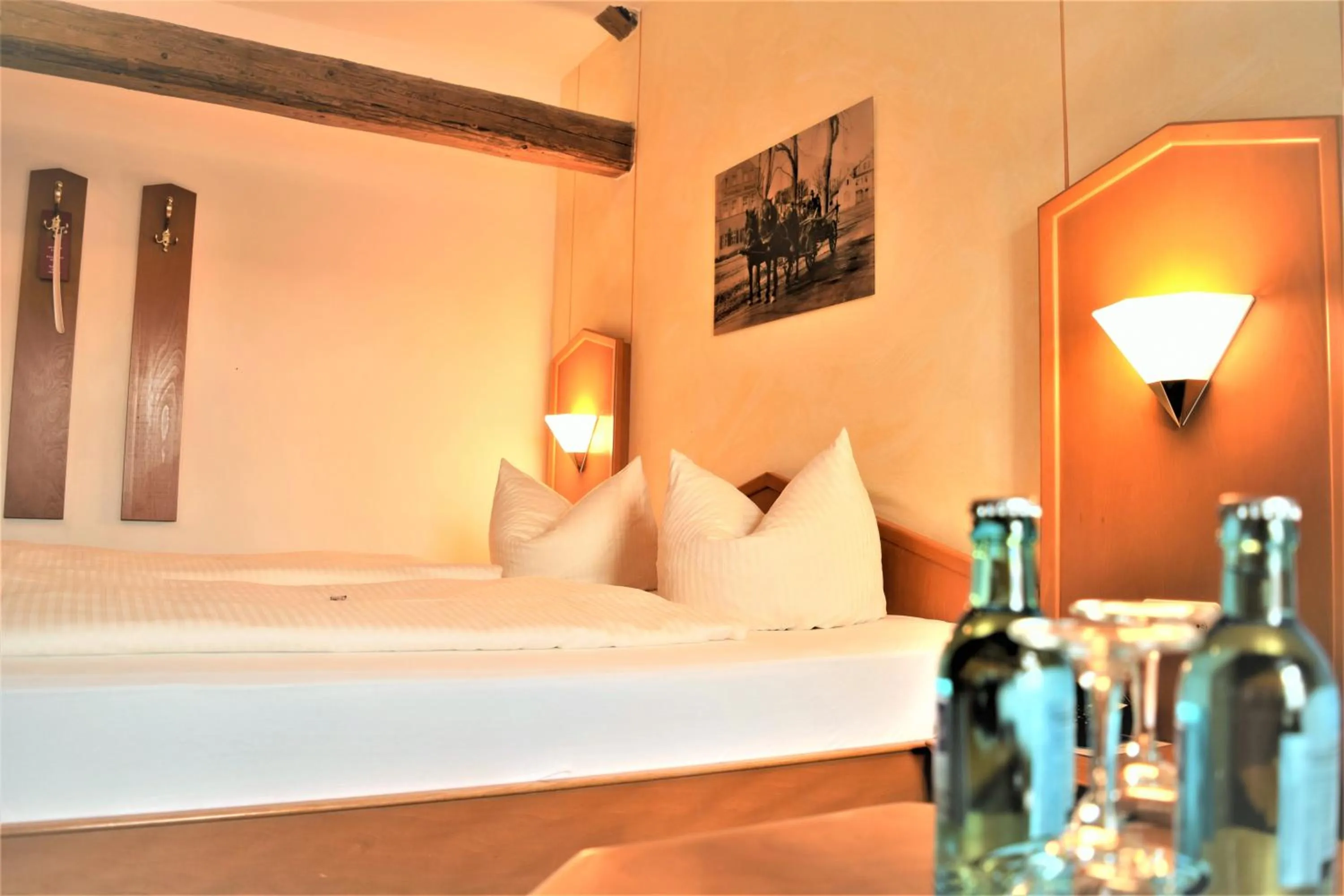 Bed in Hotel zum Bräu