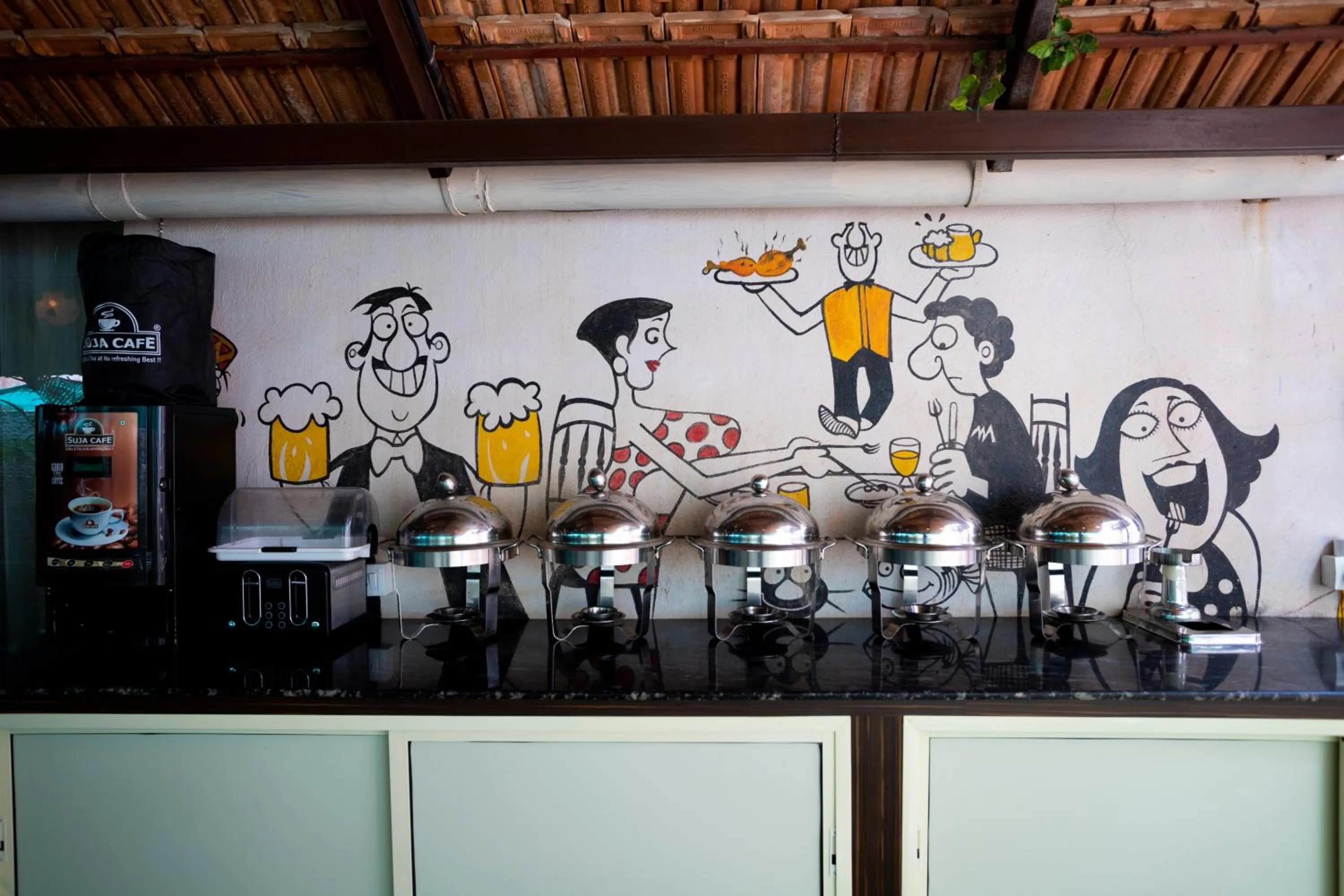 Restaurant/places to eat in De Lagom Comforts, Anjuna Beach - A boutique hotel