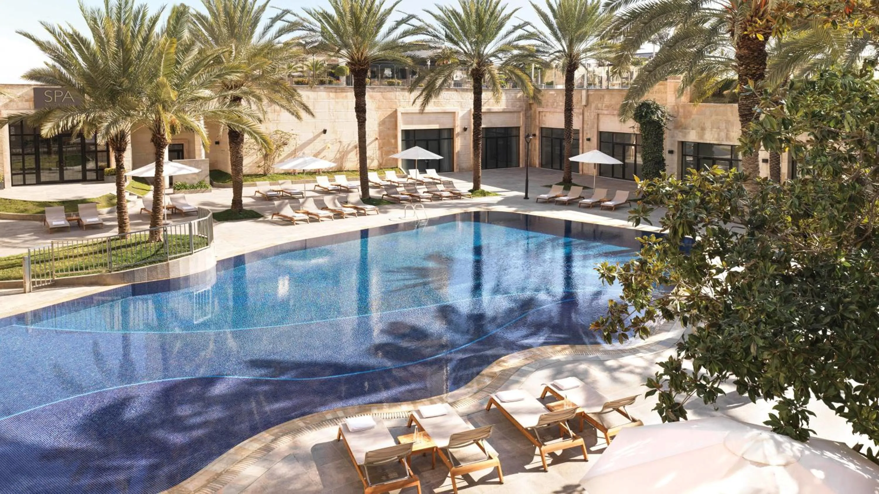 Swimming pool in InterContinental Amman Jordan by IHG