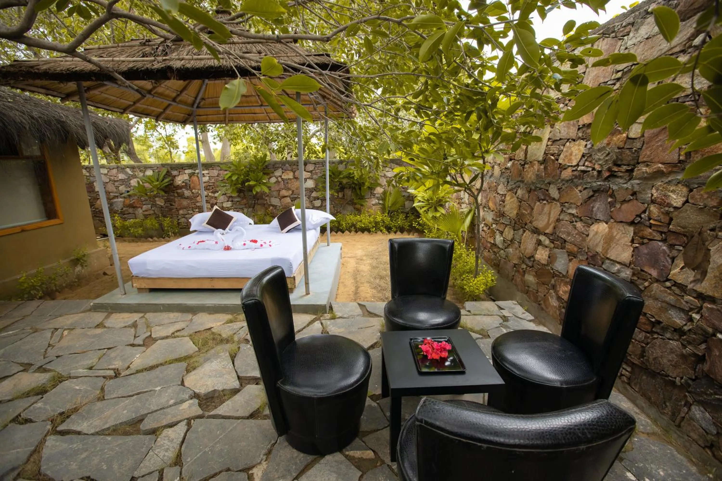 Bed in Nature Village Resort