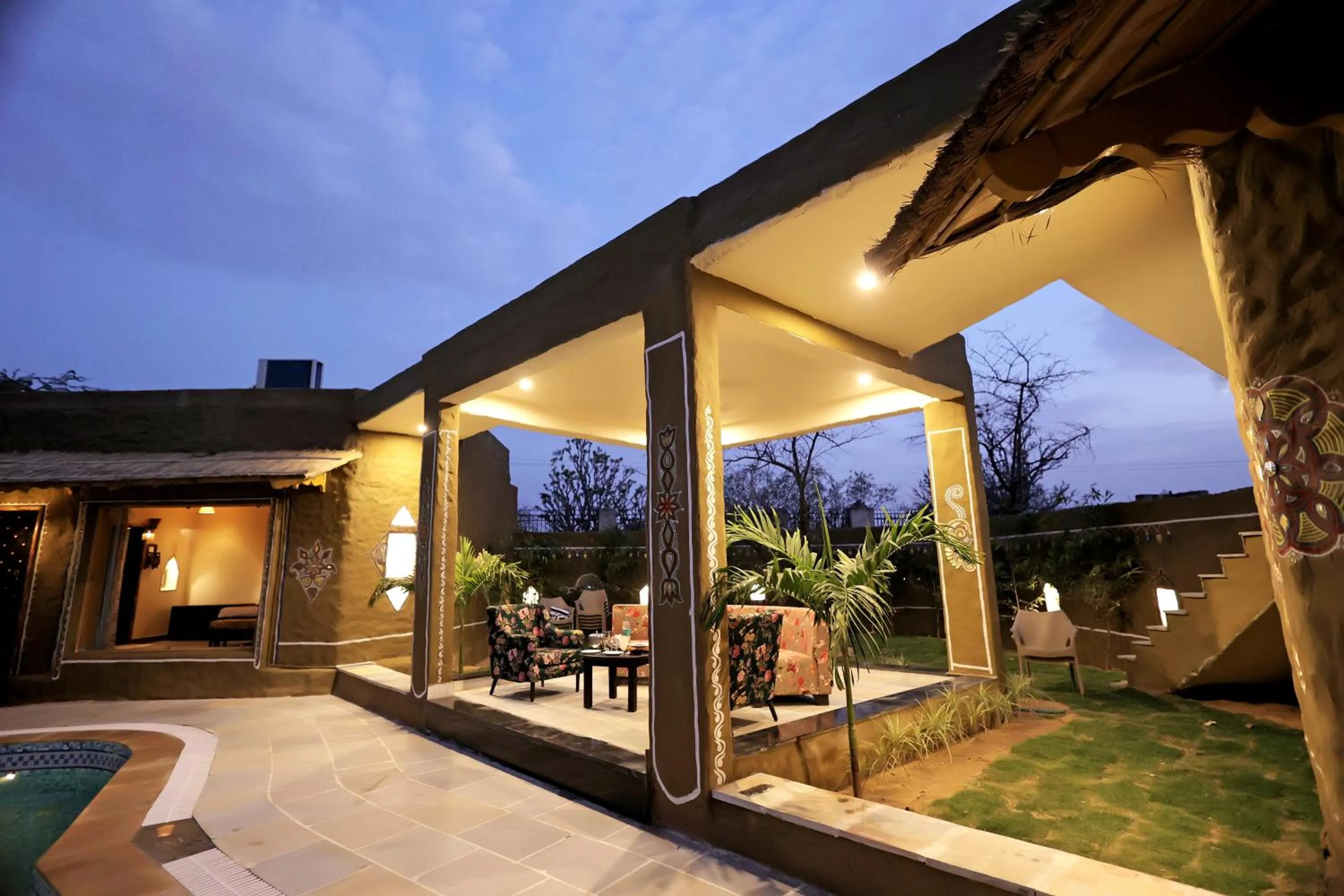 Patio in Nature Village Resort