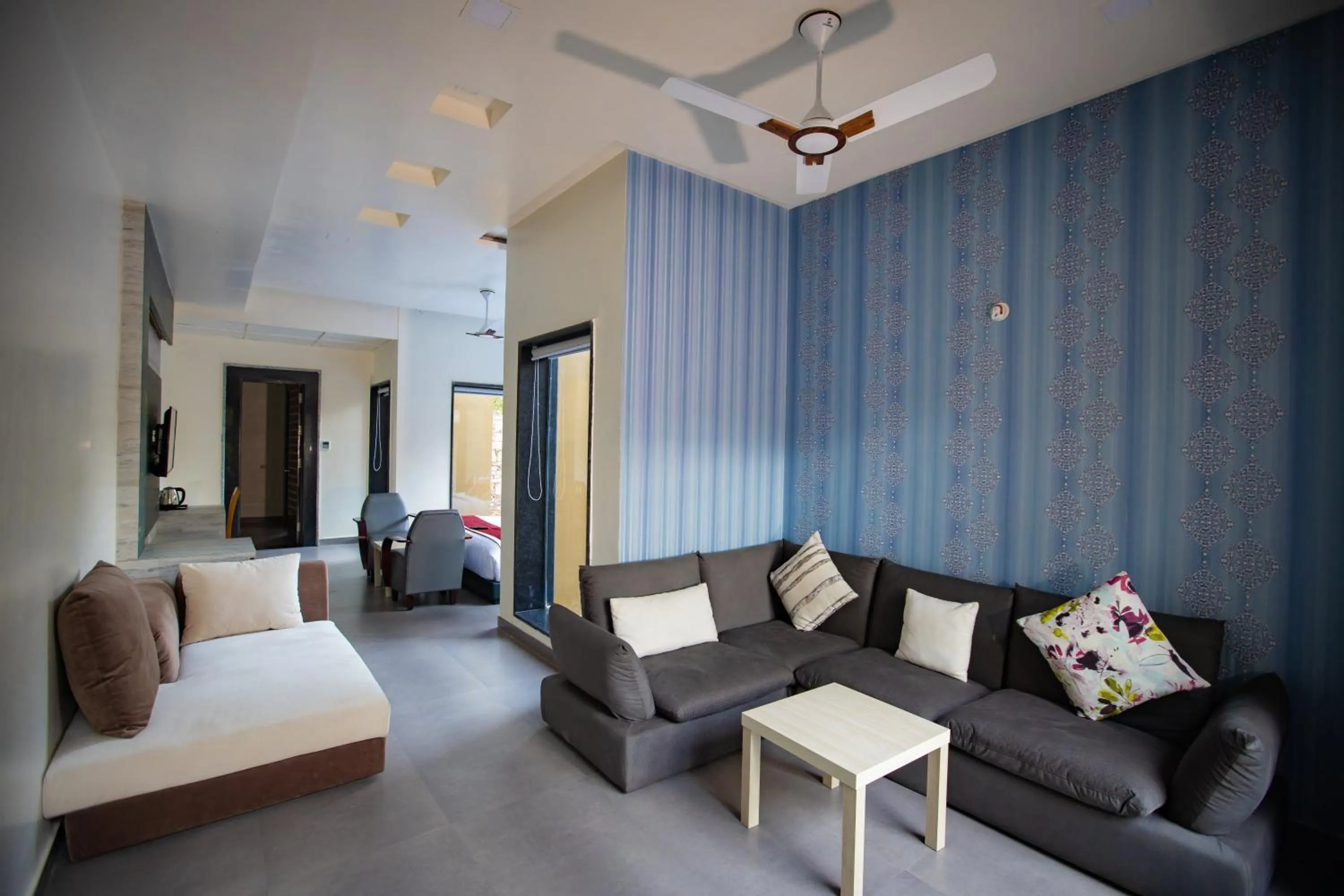 Living room, Bed in Nature Village Resort