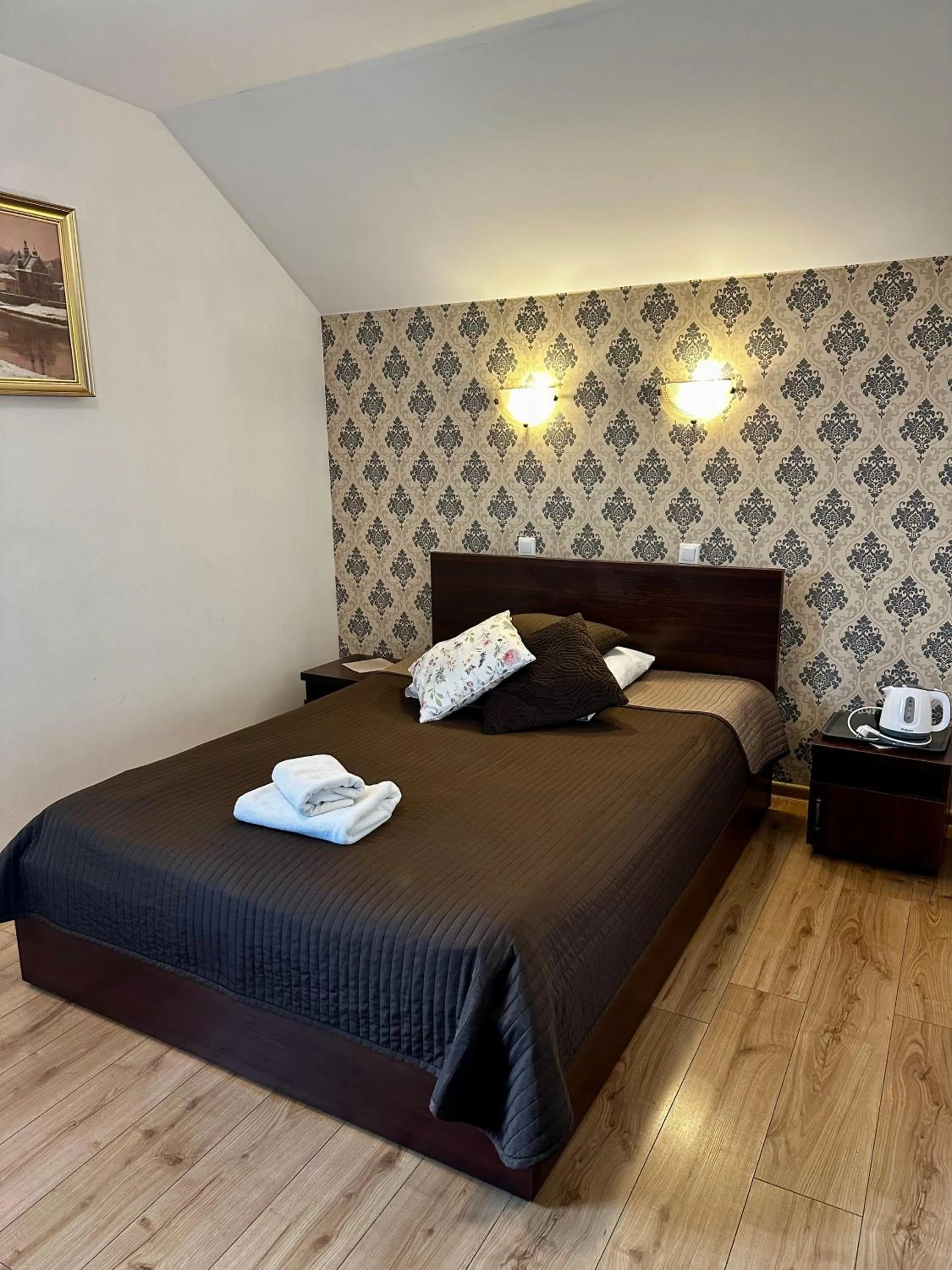 Bed in Dworek Złoty Róg Hotel i Restauracja