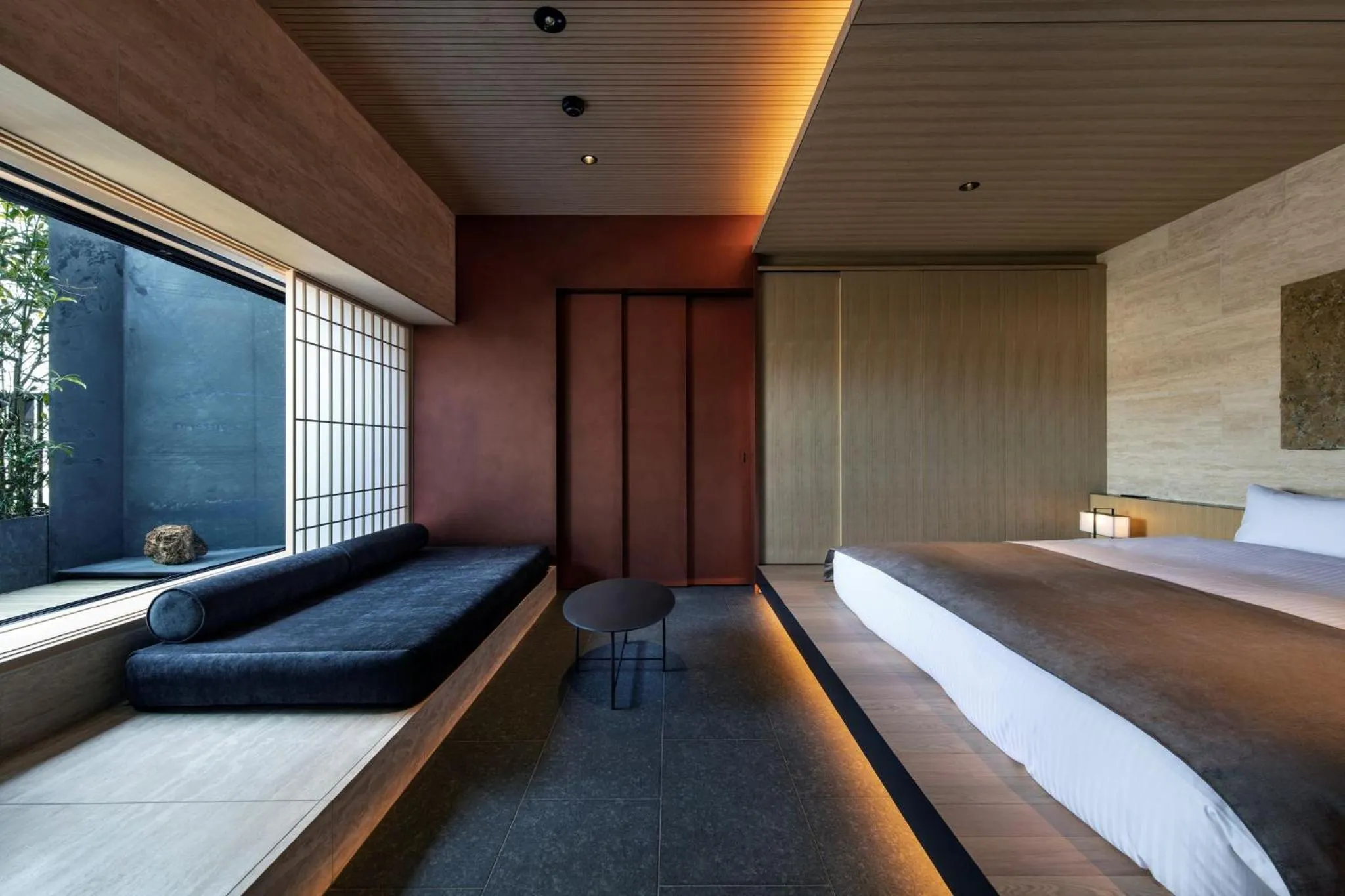 Bed in hotel tou nishinotoin kyoto