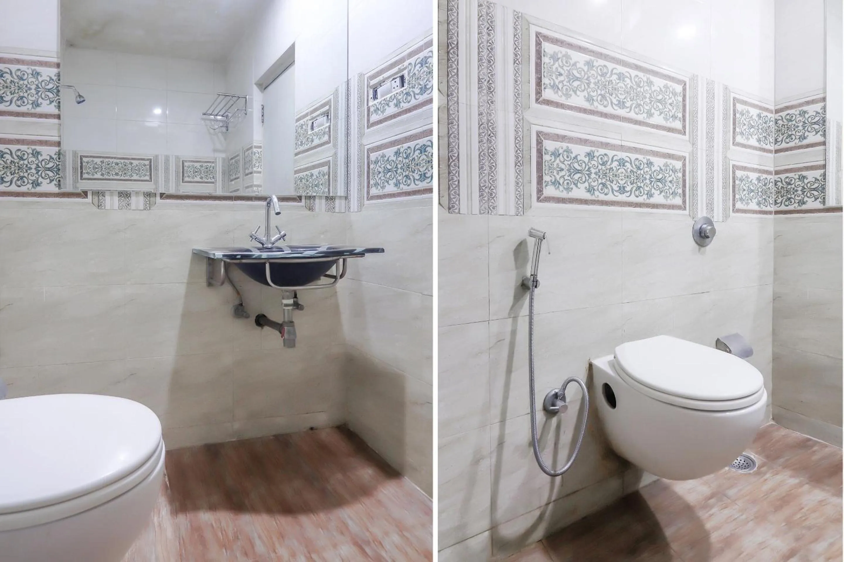 Bathroom in Hotel O Grandeur By orbit Hotels Near Chennai shopping mall
