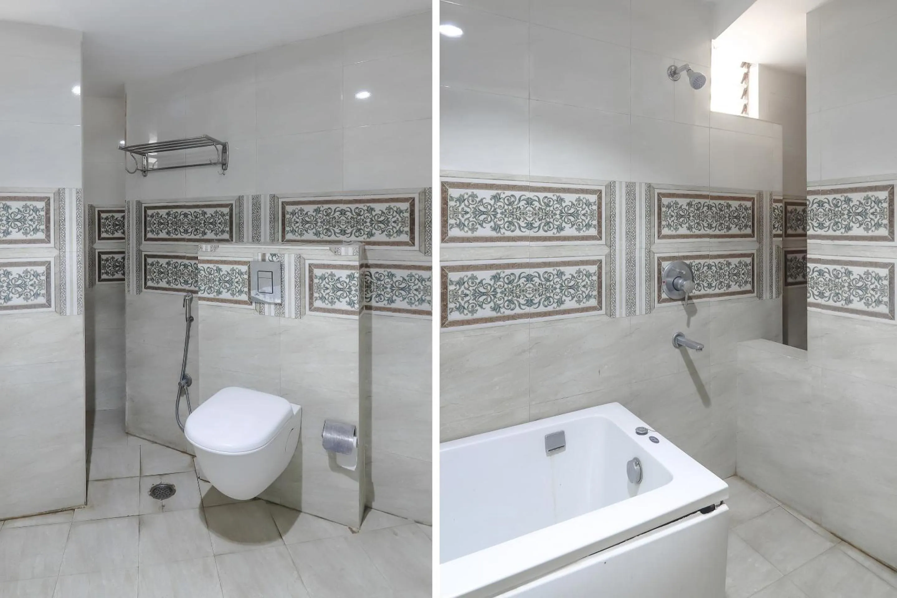 Bathroom in Hotel O Grandeur By orbit Hotels Near Chennai shopping mall
