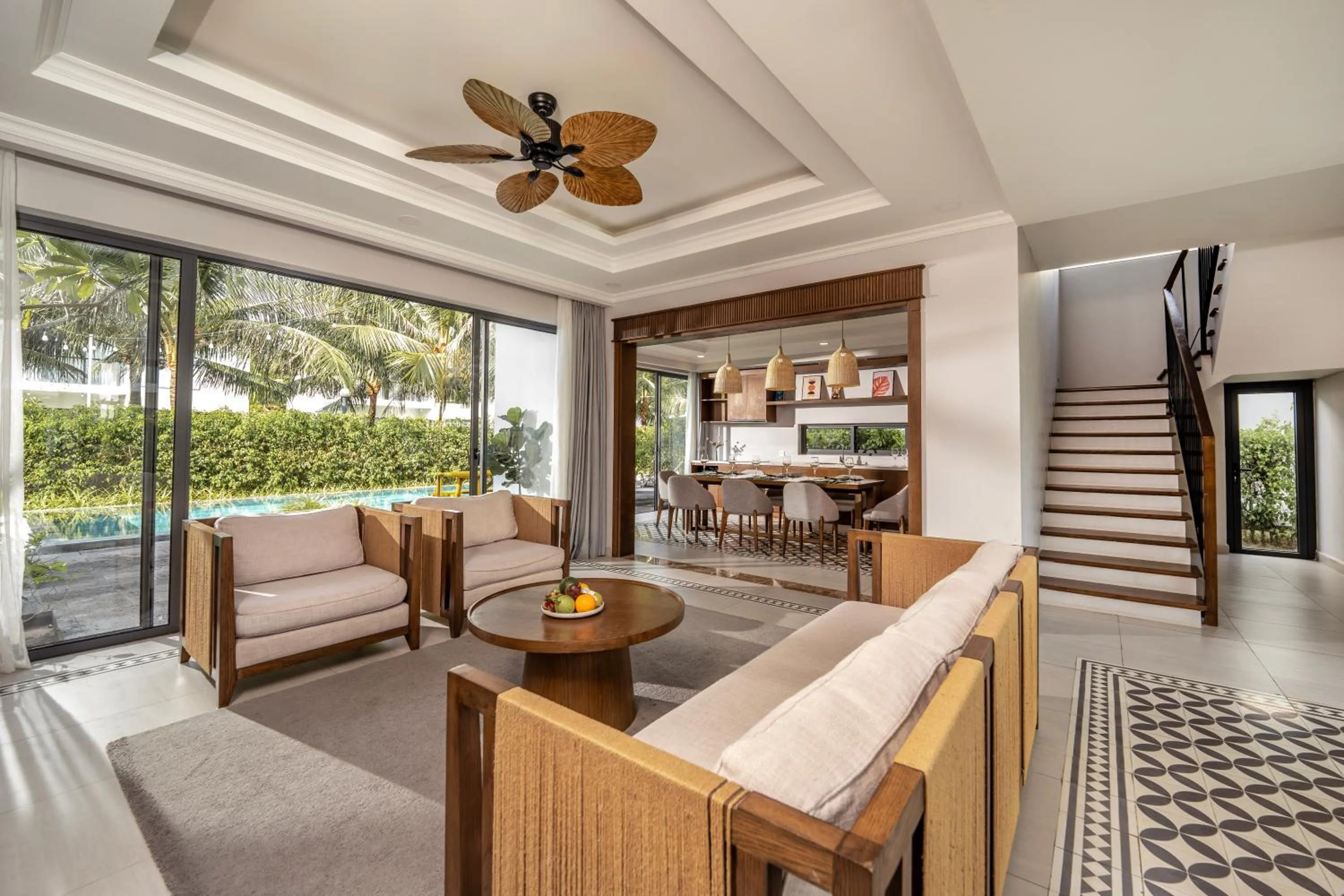 Living room in Andochine Villas Resort & Spa Phu Quoc - All Villas with Private Pool