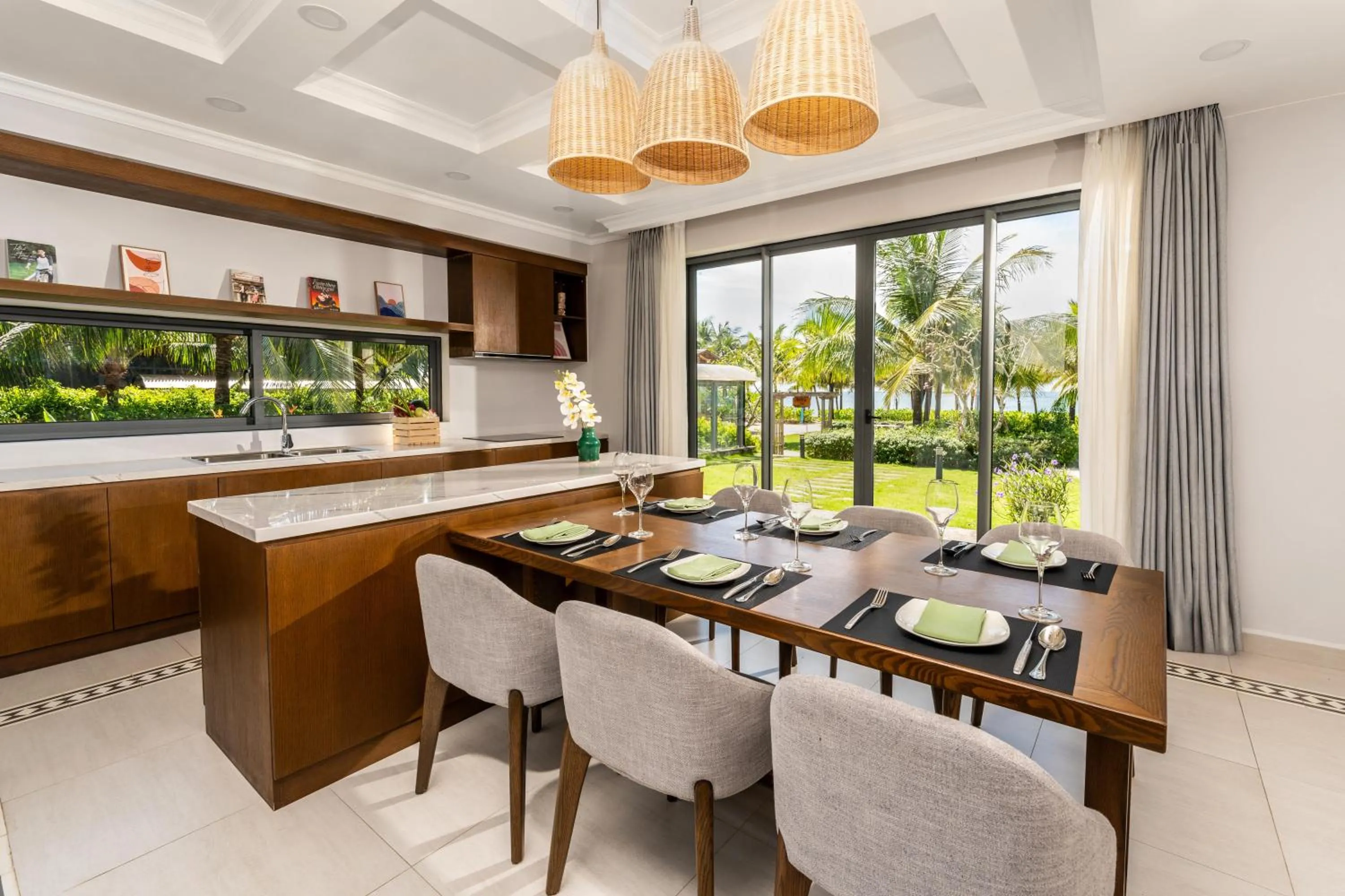 Communal kitchen in Andochine Villas Resort & Spa Phu Quoc - All Villas with Private Pool