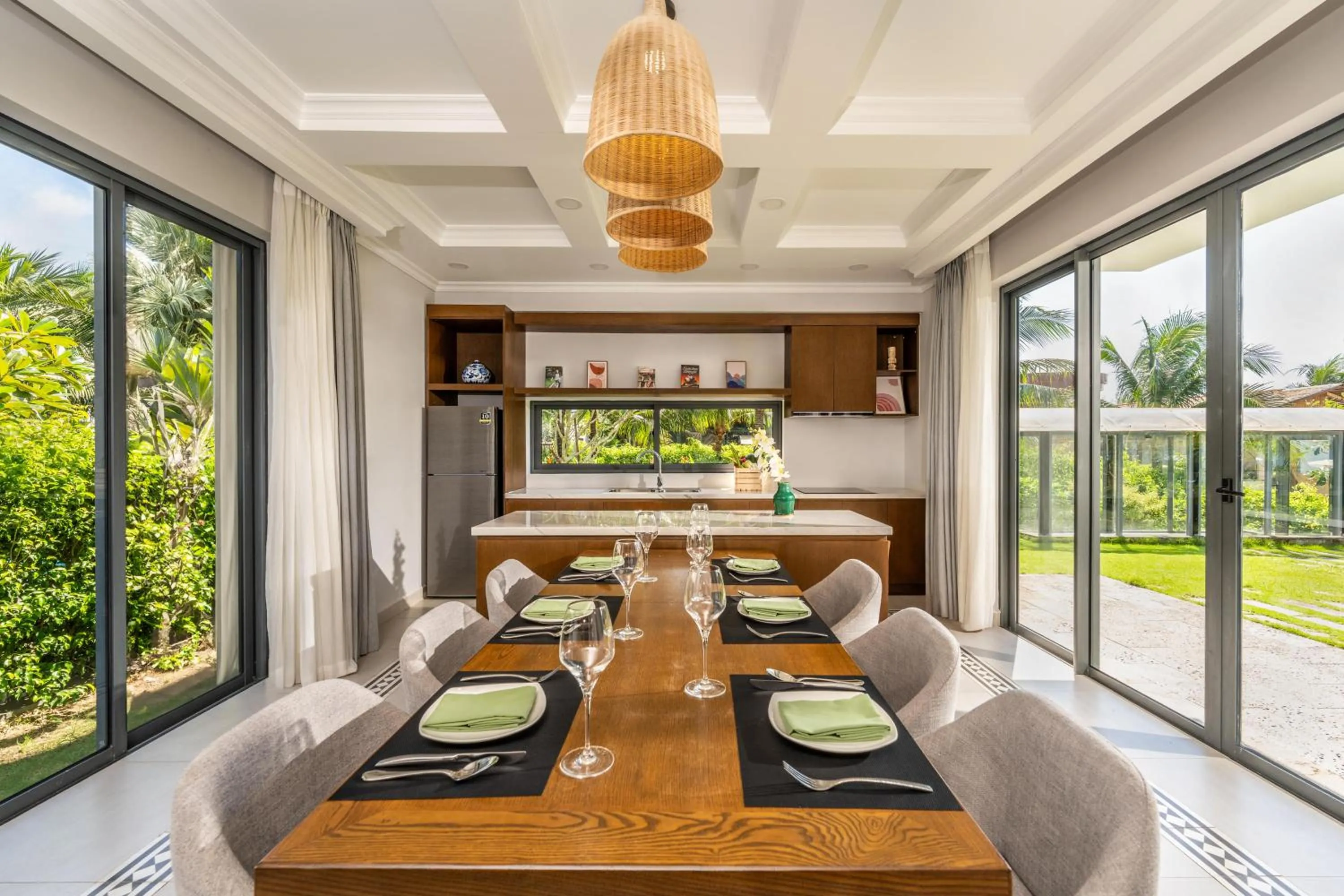 Communal kitchen in Andochine Villas Resort & Spa Phu Quoc - All Villas with Private Pool