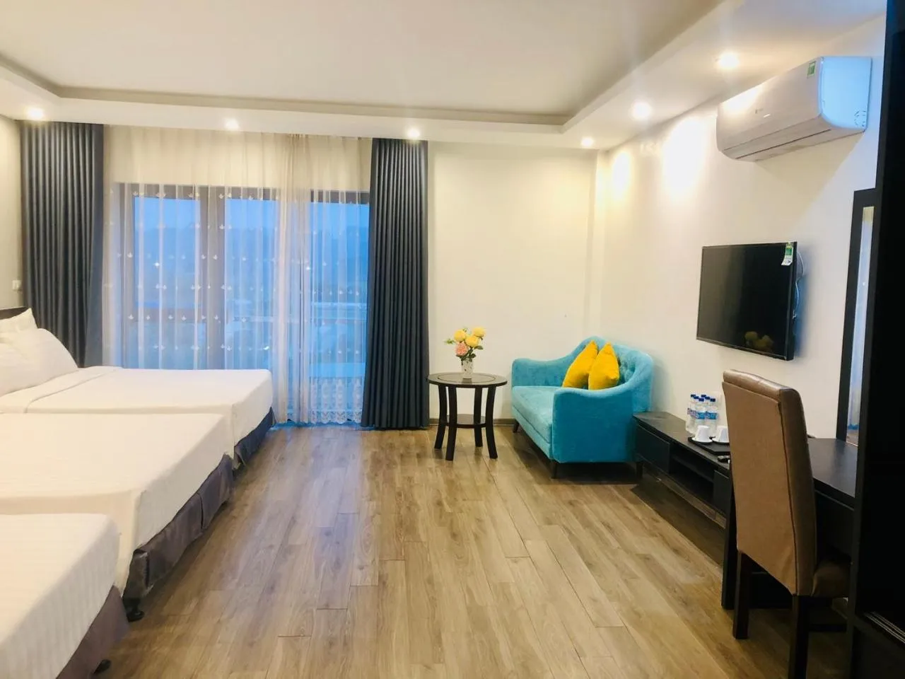 Seating area, Bed in Ninh Bình Premier hotel