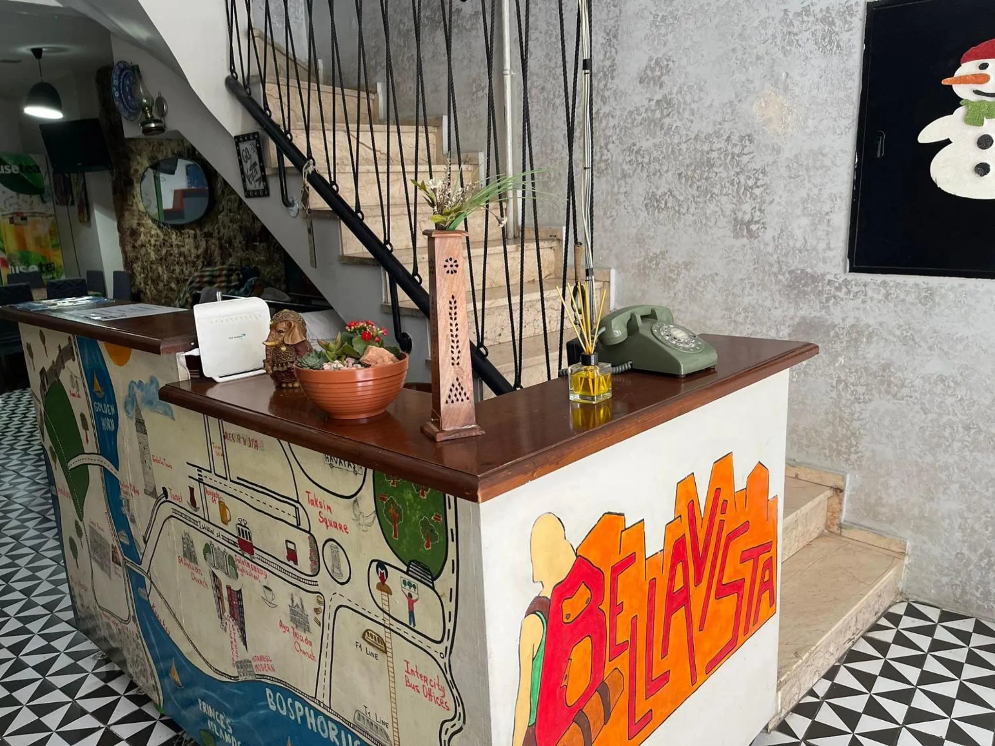 Lobby or reception in GRAND BELLA VİSTA Hostel