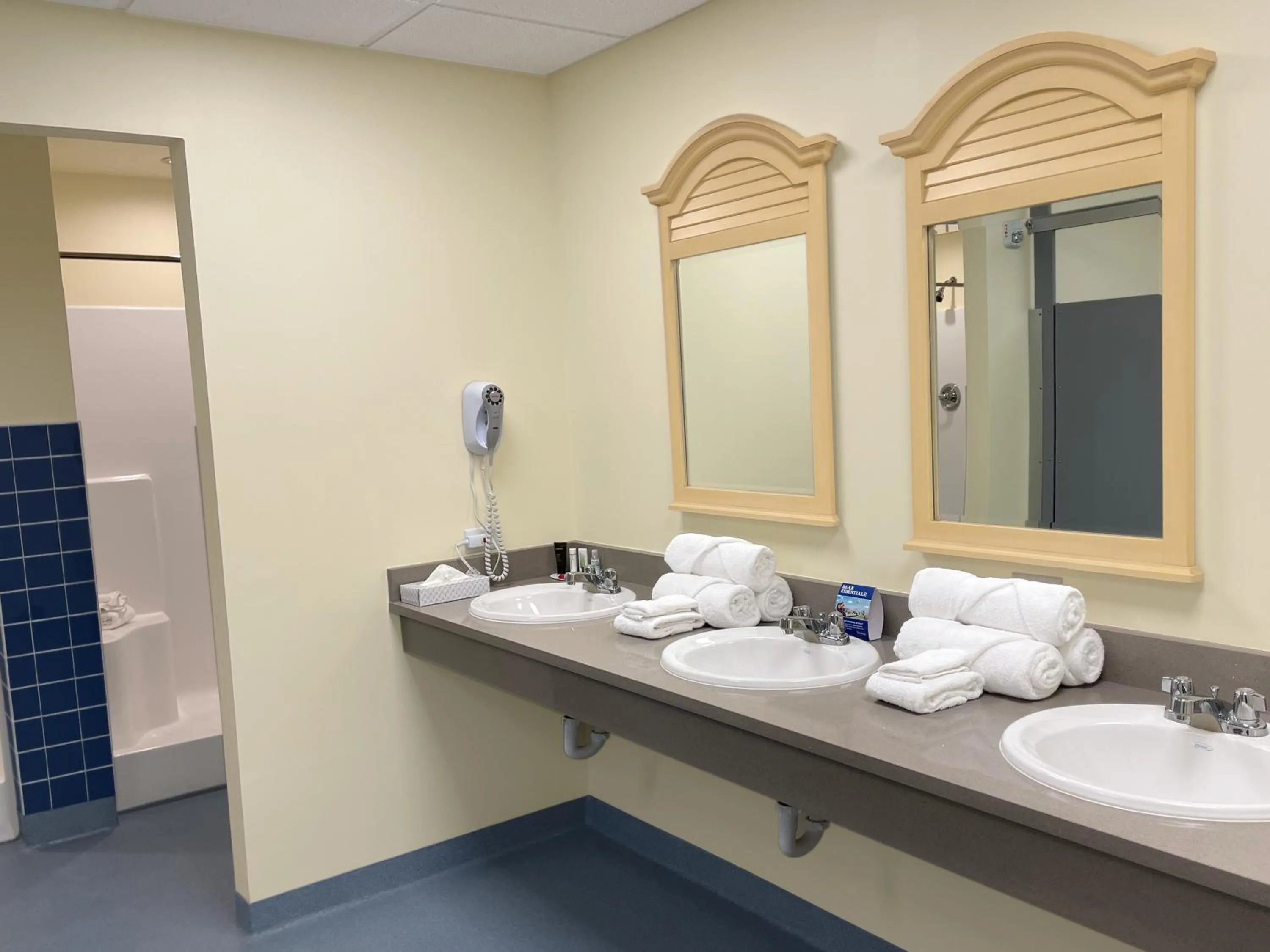 Bathroom in Travelodge by Wyndham Panama City Beach / Beachfront