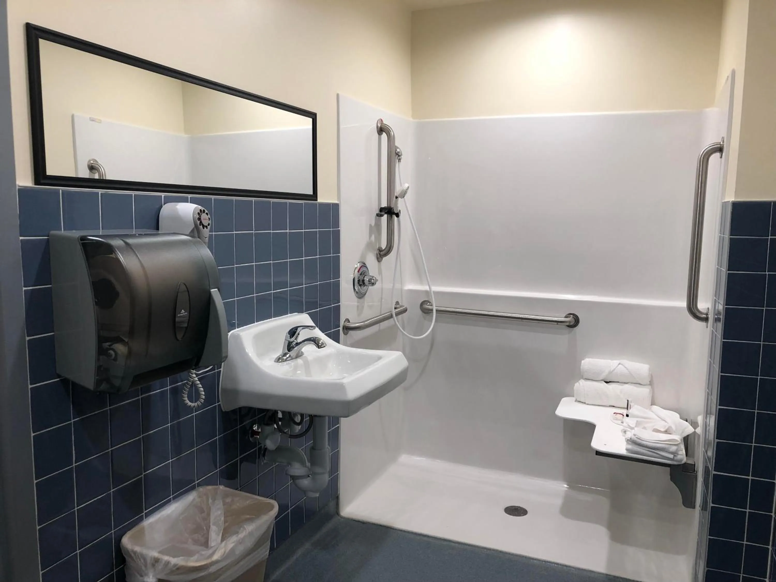 Bathroom in Travelodge by Wyndham Panama City Beach / Beachfront