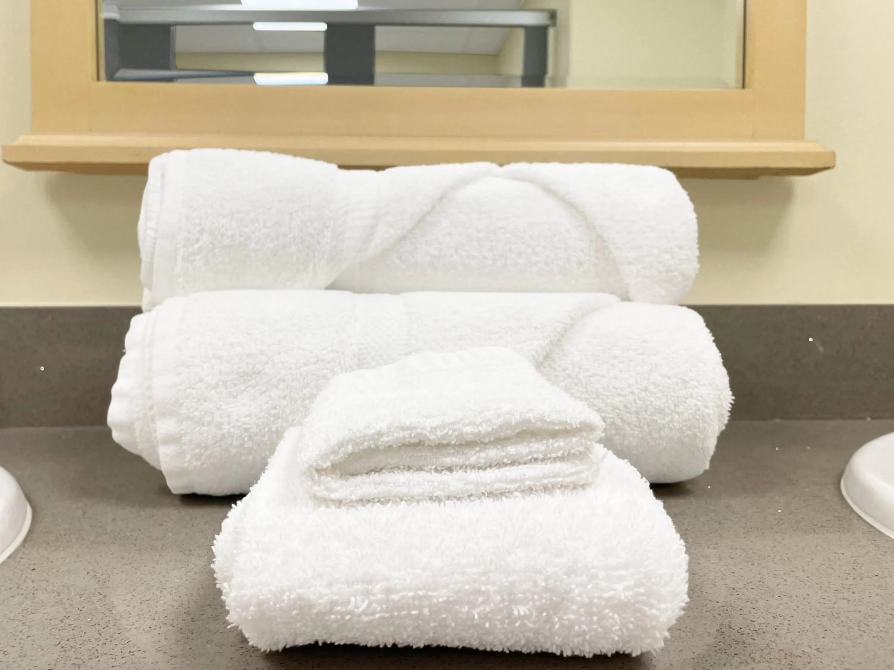 Bathroom in Travelodge by Wyndham Panama City Beach / Beachfront