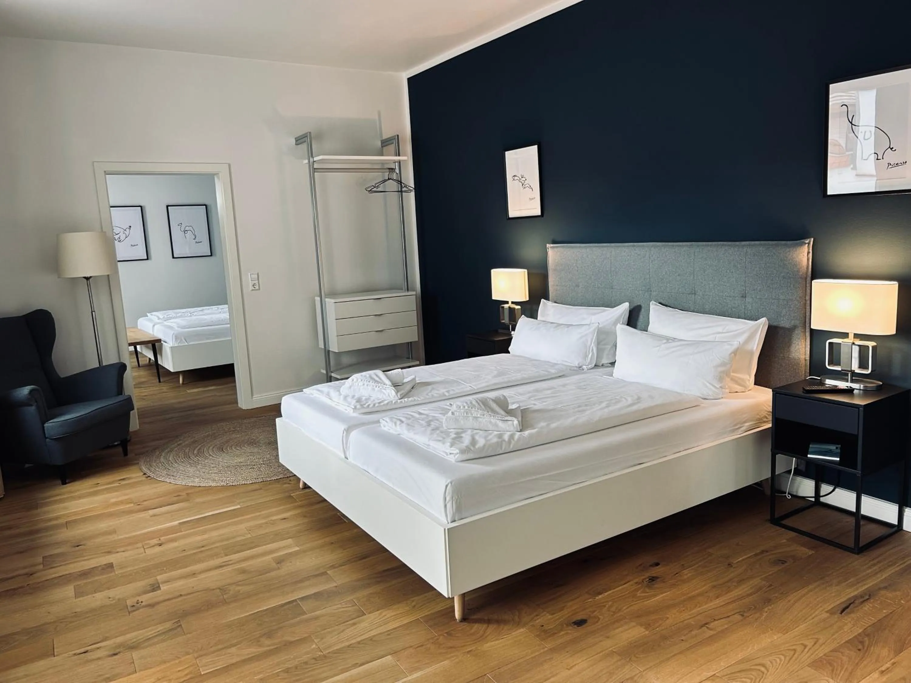 Bedroom, Bed in DK Hotel Heidelberg