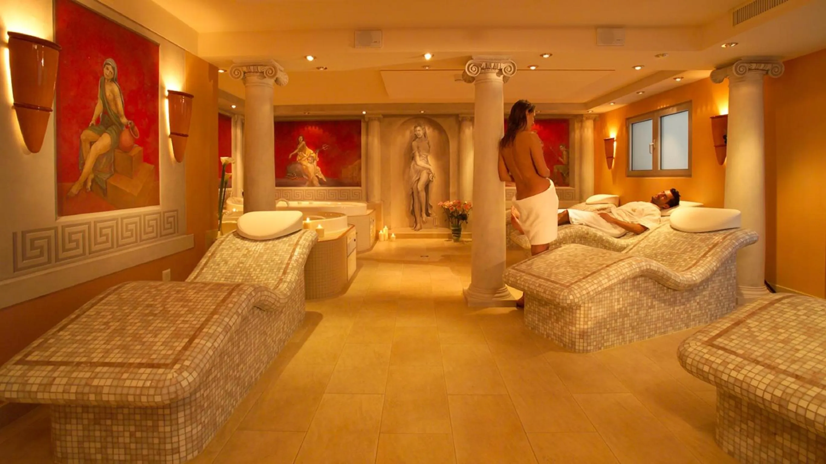 Spa and wellness centre/facilities, Bed in Antares Hotel