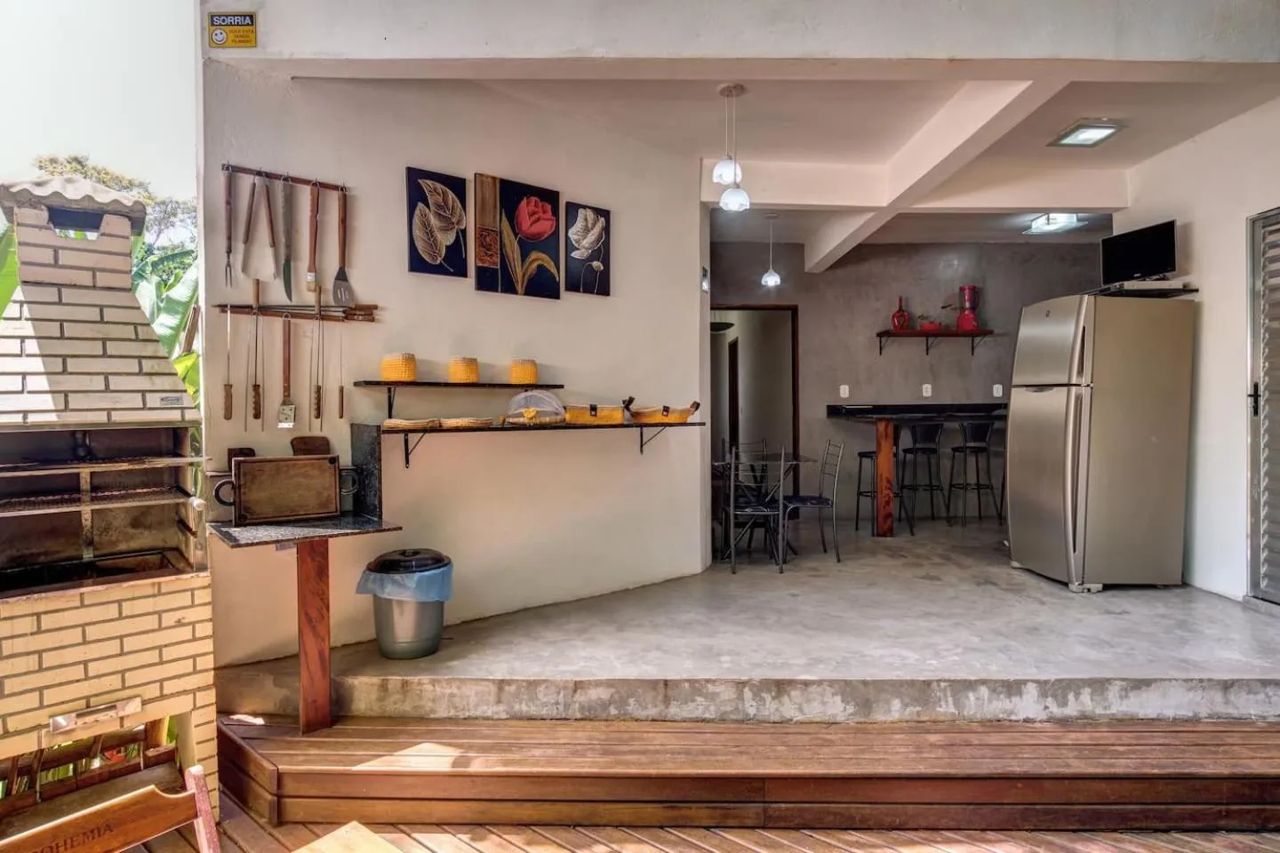 Balcony/Terrace in Pousada Entre Folhas