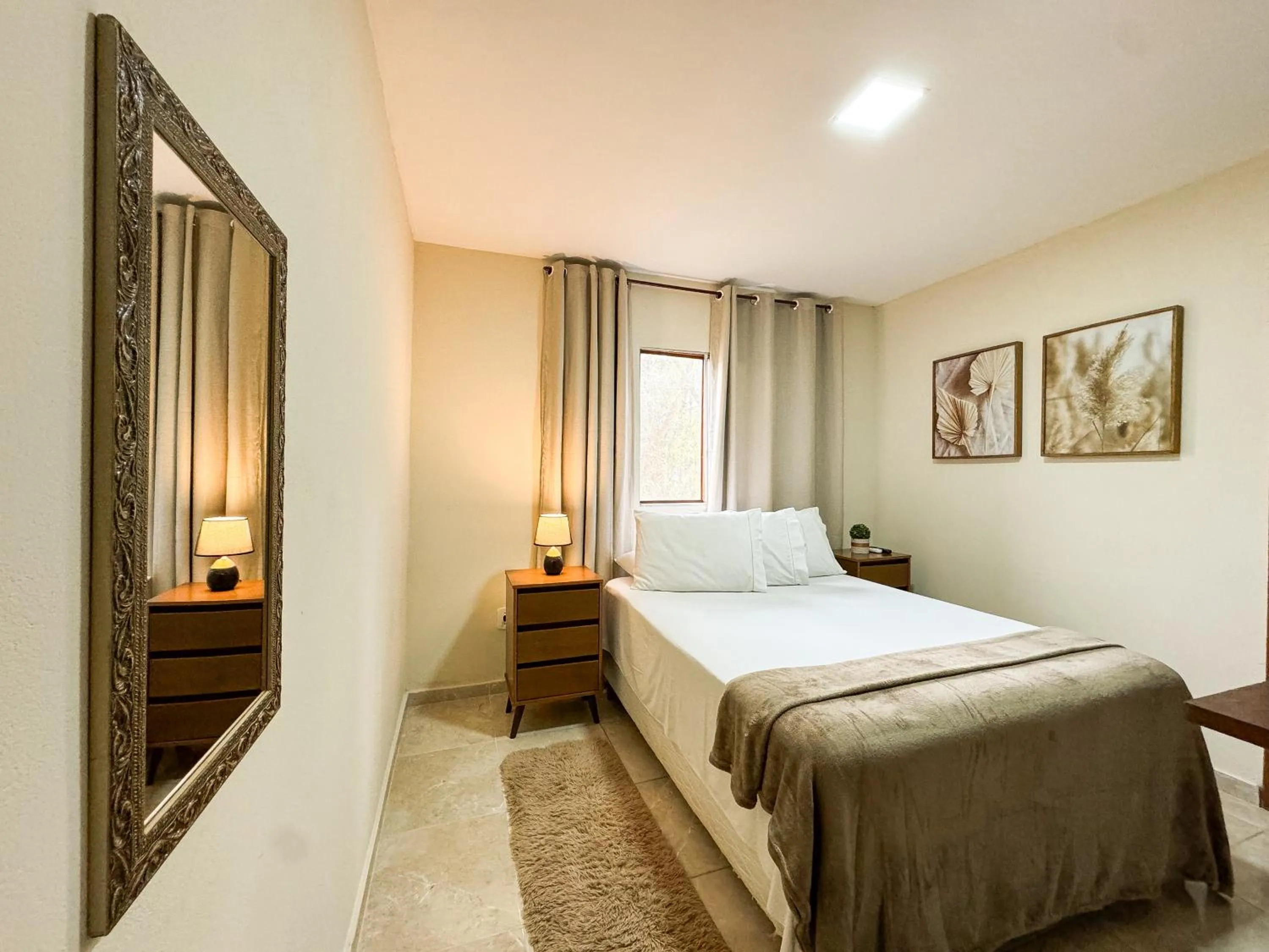 Bed in Pousada Entre Folhas