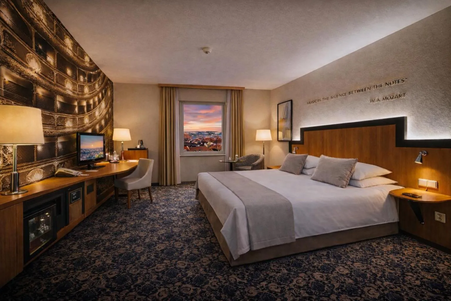 Bed in Don Giovanni Hotel Prague - Great Hotels of The World