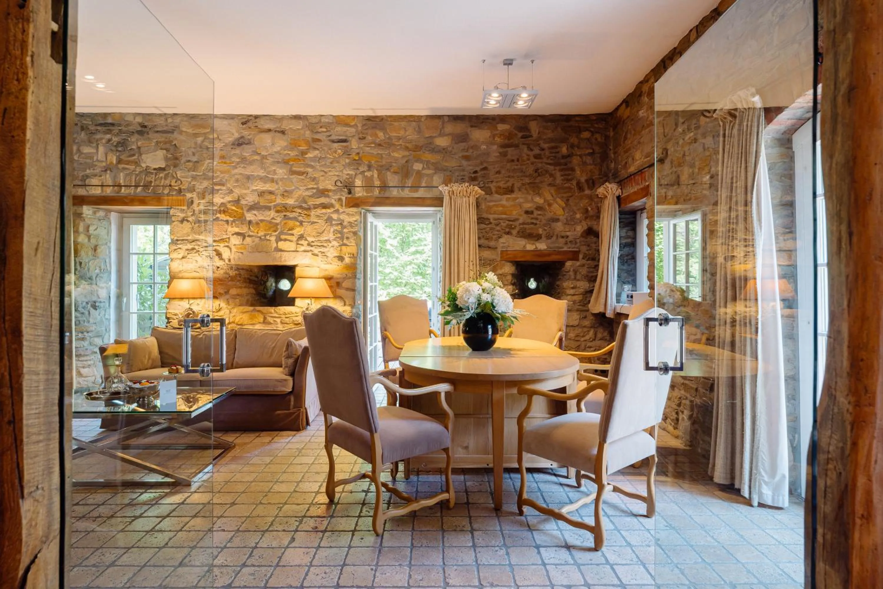 Living room in Schlosshotel Hugenpoet