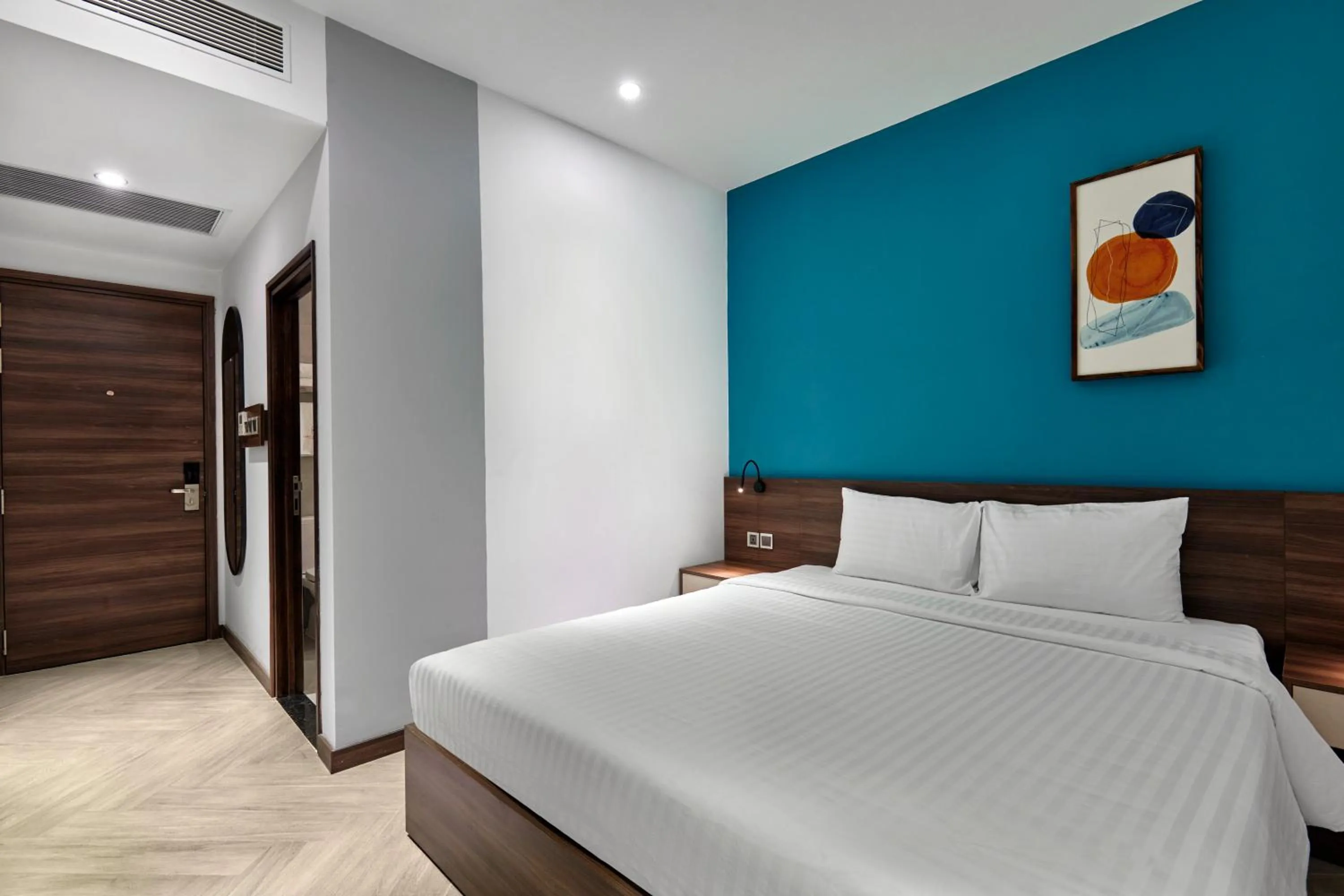 Bed in CHAU KHUONG HOTEL