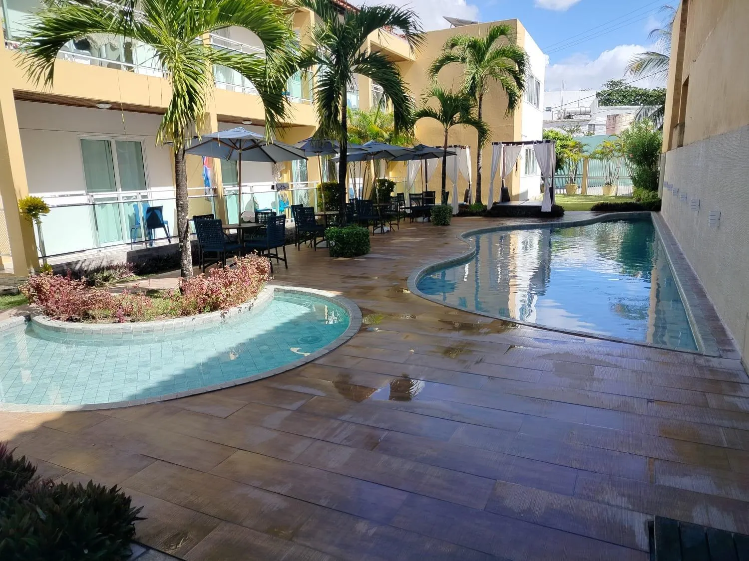 Swimming pool in Pousada Água Viva