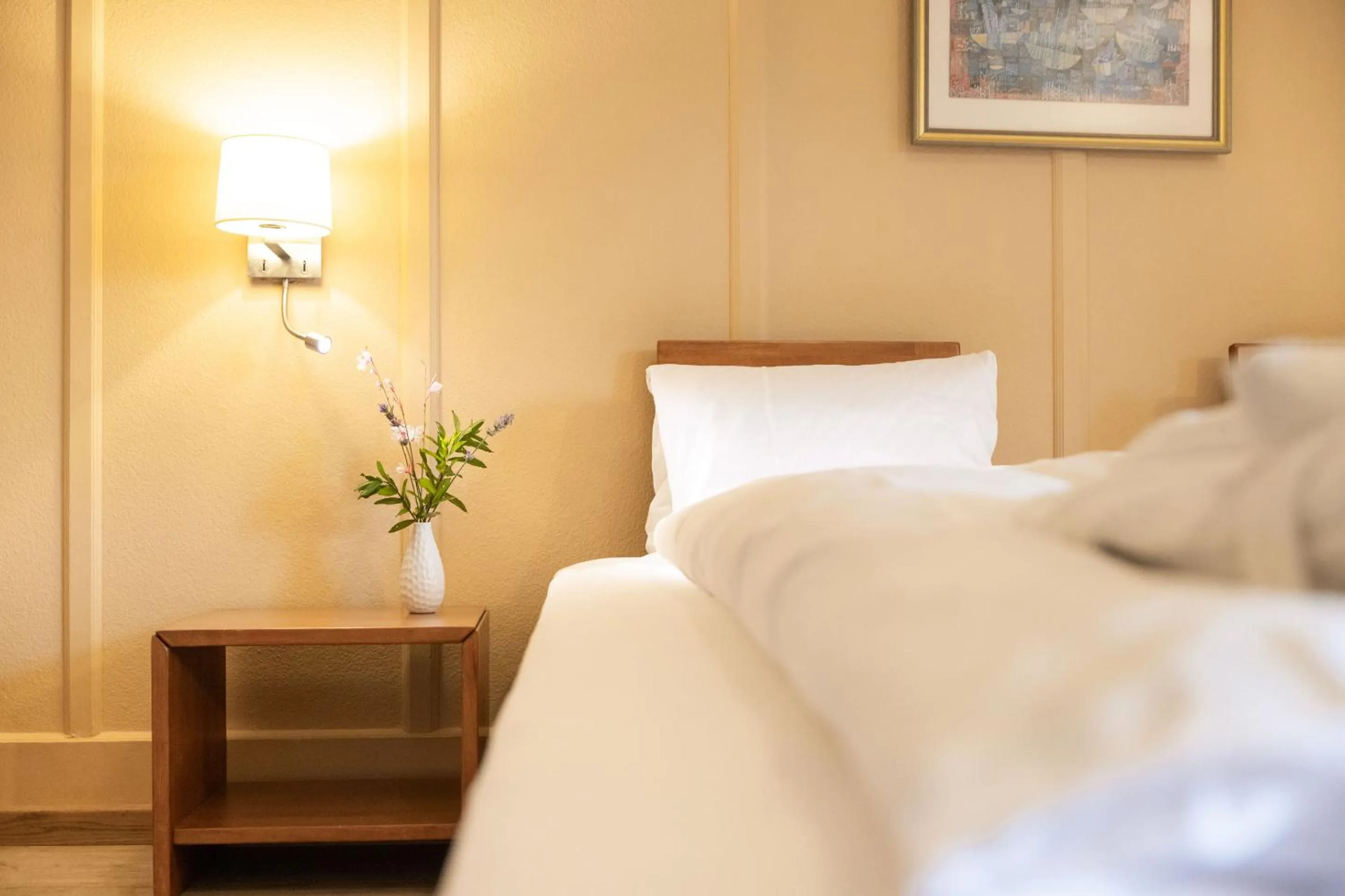 Bed in Hotel Chesa Spuondas