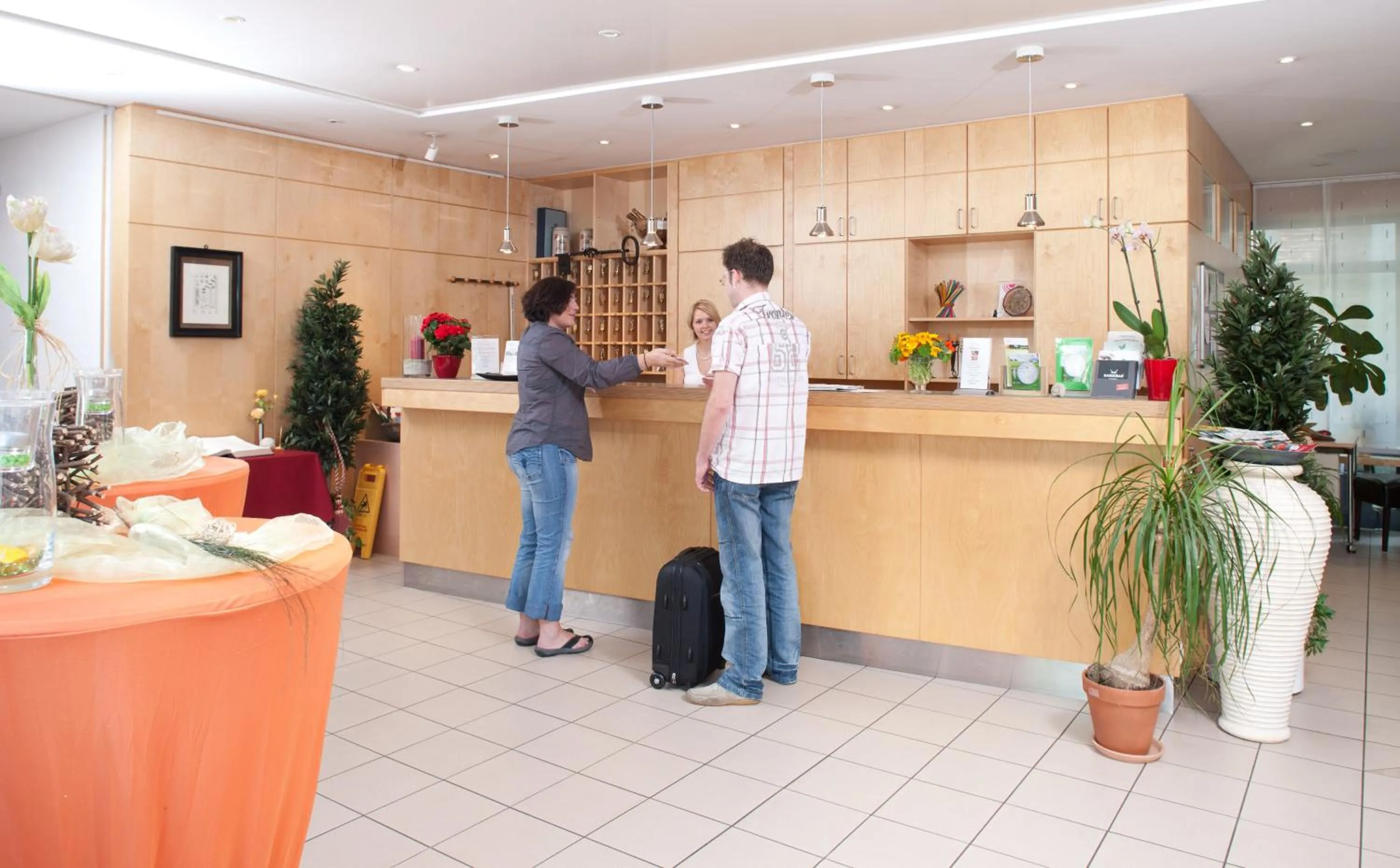 Lobby or reception in Behringers Freizeit - und Tagungshotel