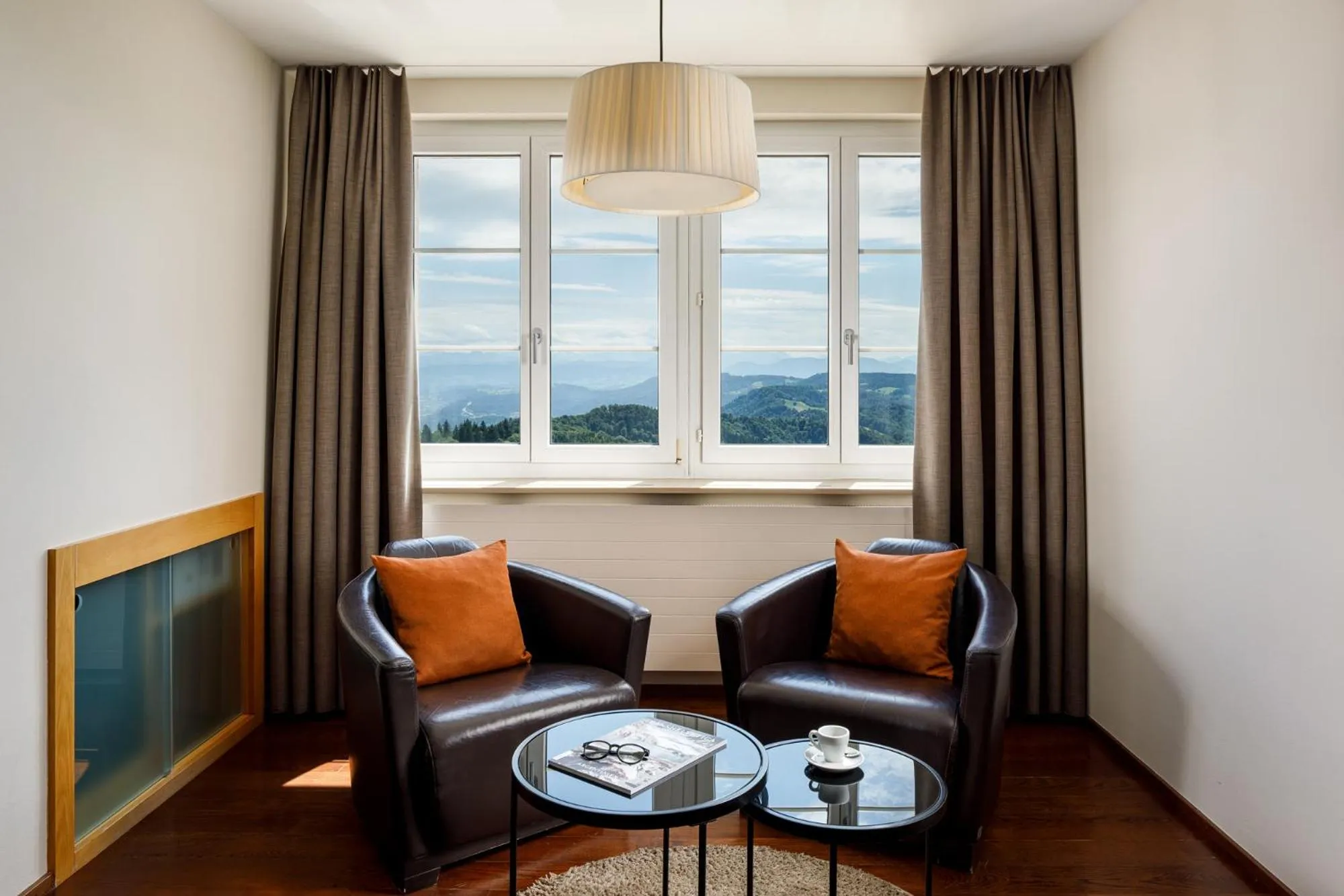 Mountain view in Hotel UTO KULM car-free hideaway in Zurich