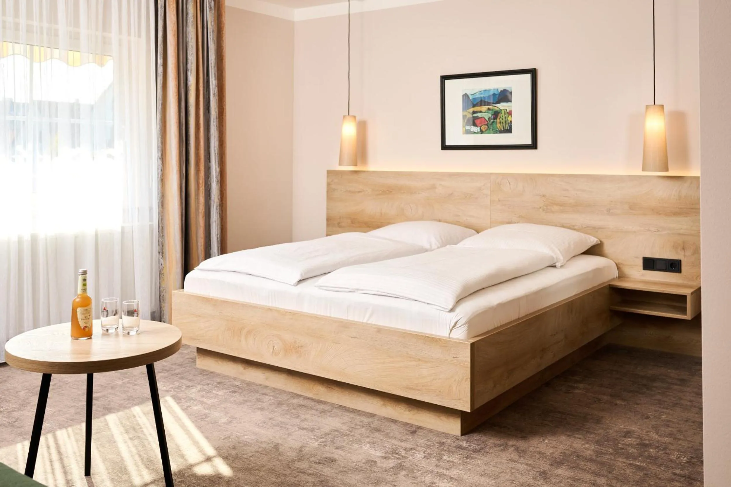 Bed in Hotel SCHNEIDER