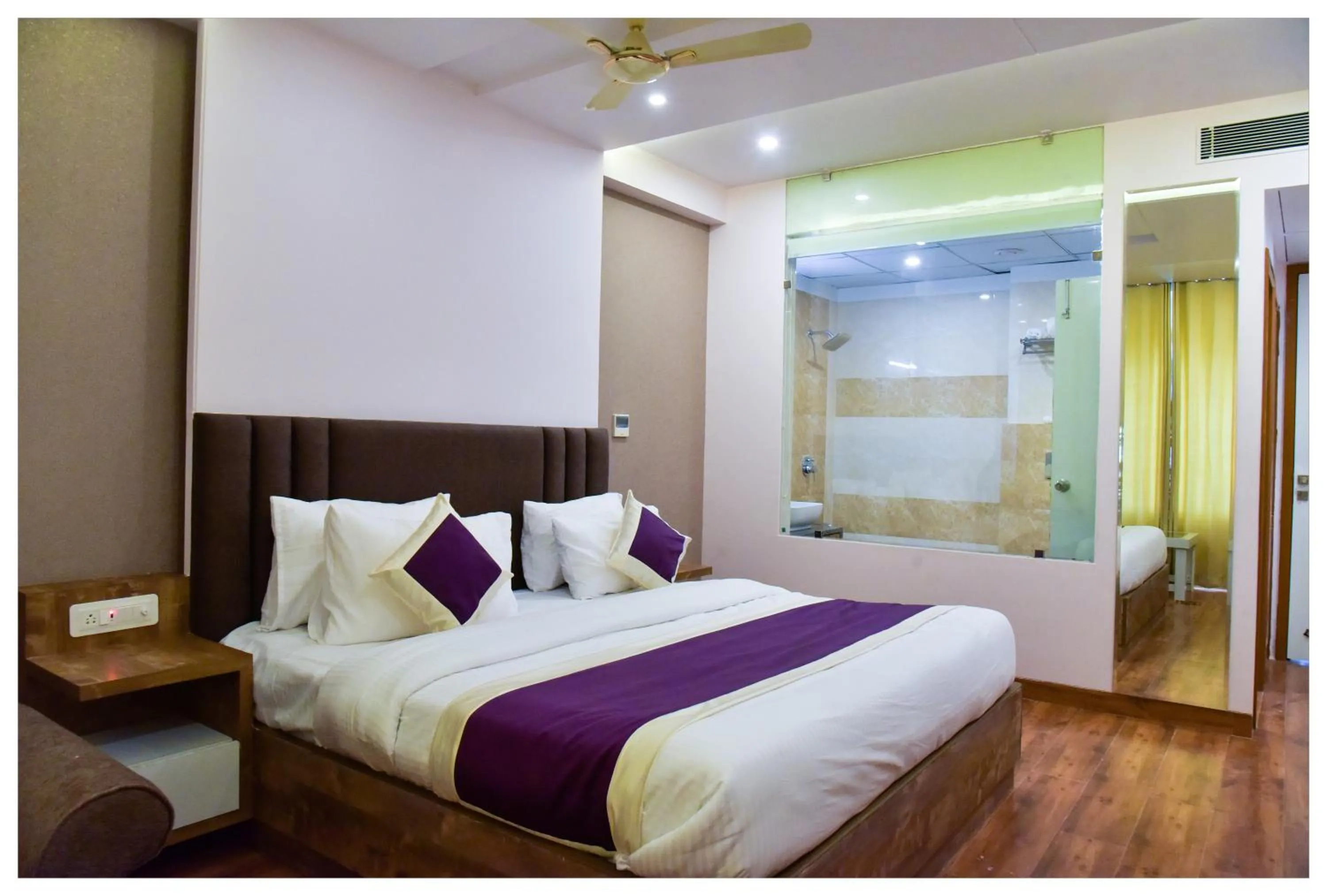 Bed in Hotel Siddharsh Heritage