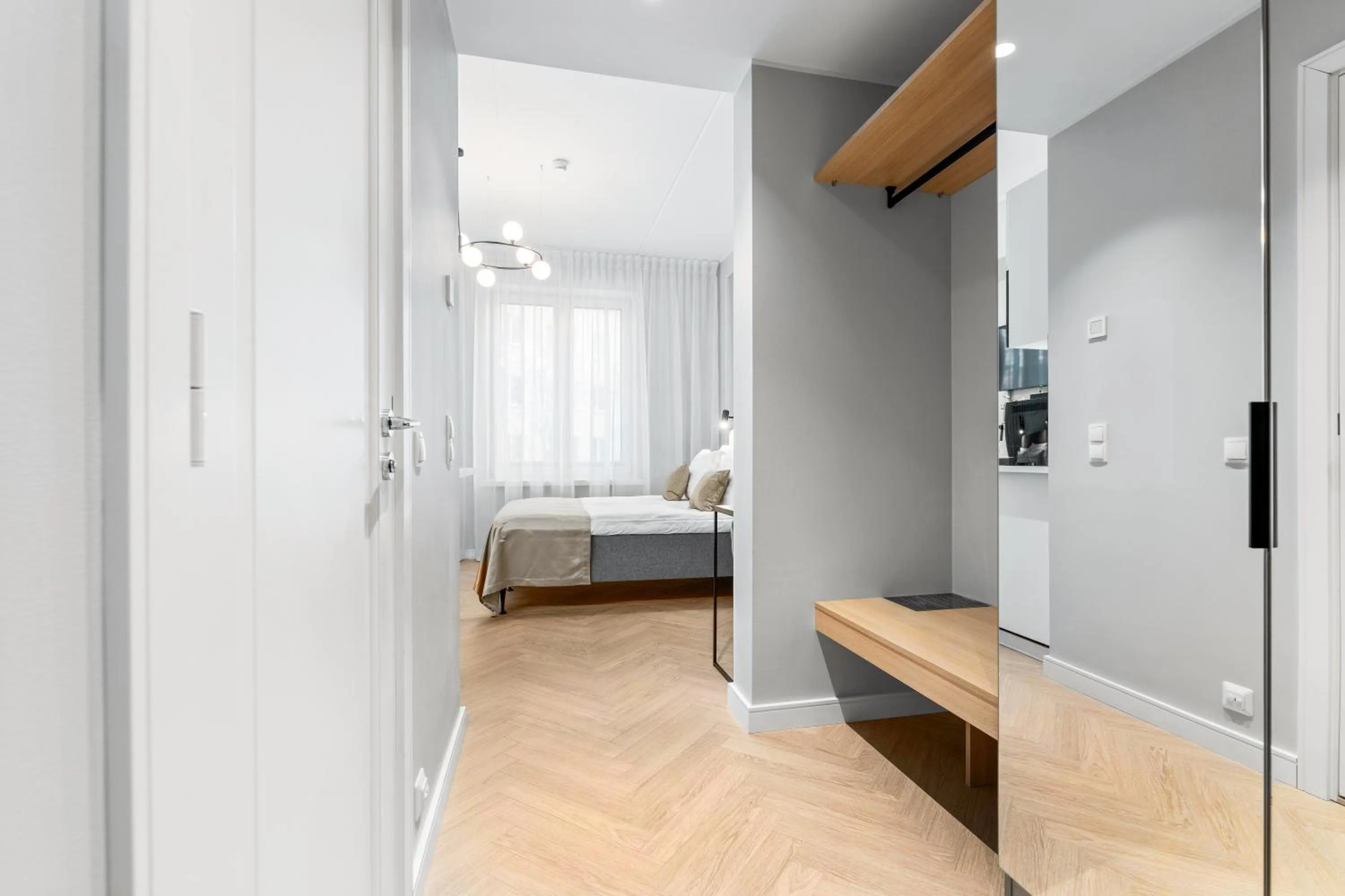 wardrobe, Bed in Bob W Tallinn City Centre - Ambassador