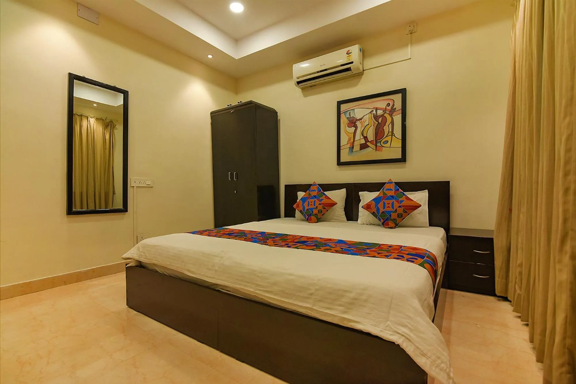 Bedroom, Bed in FabHotel All In One Saltlake - Opp BJ Market Complex