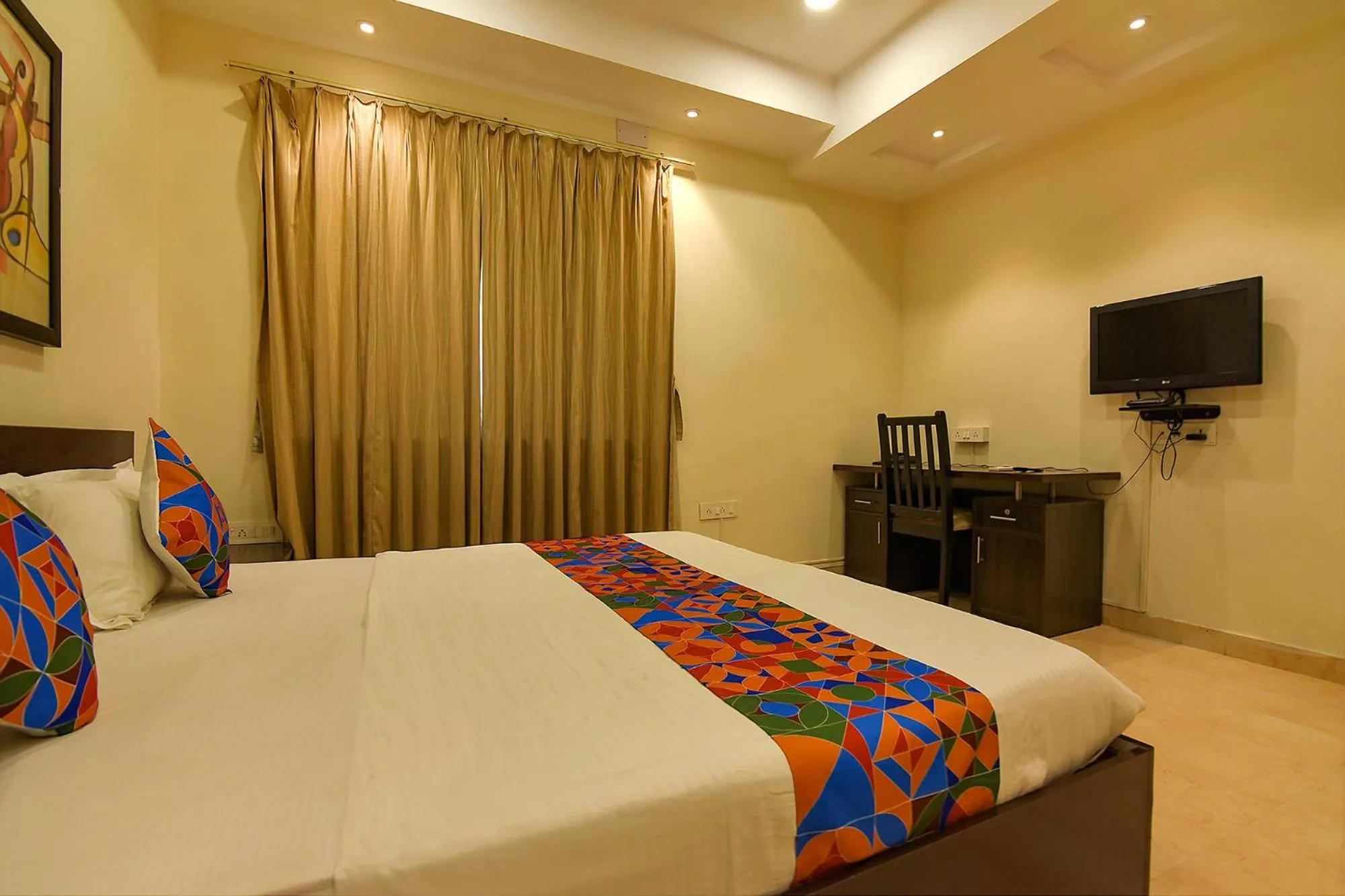 Bedroom, Bed in FabHotel All In One Saltlake - Opp BJ Market Complex