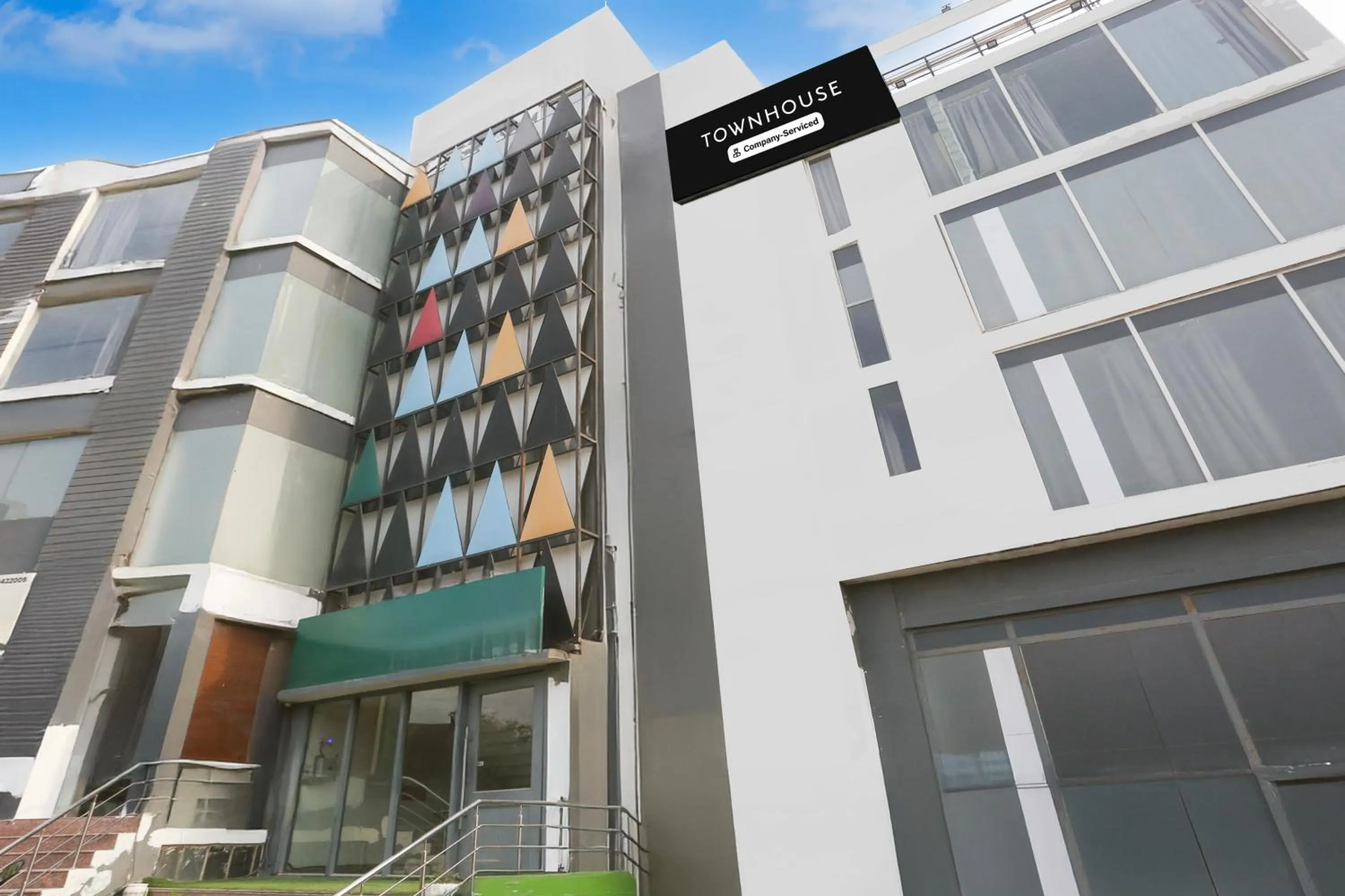 Facade/entrance in Townhouse Sector 64 Near WorldMark Gurugram Formerly Vero