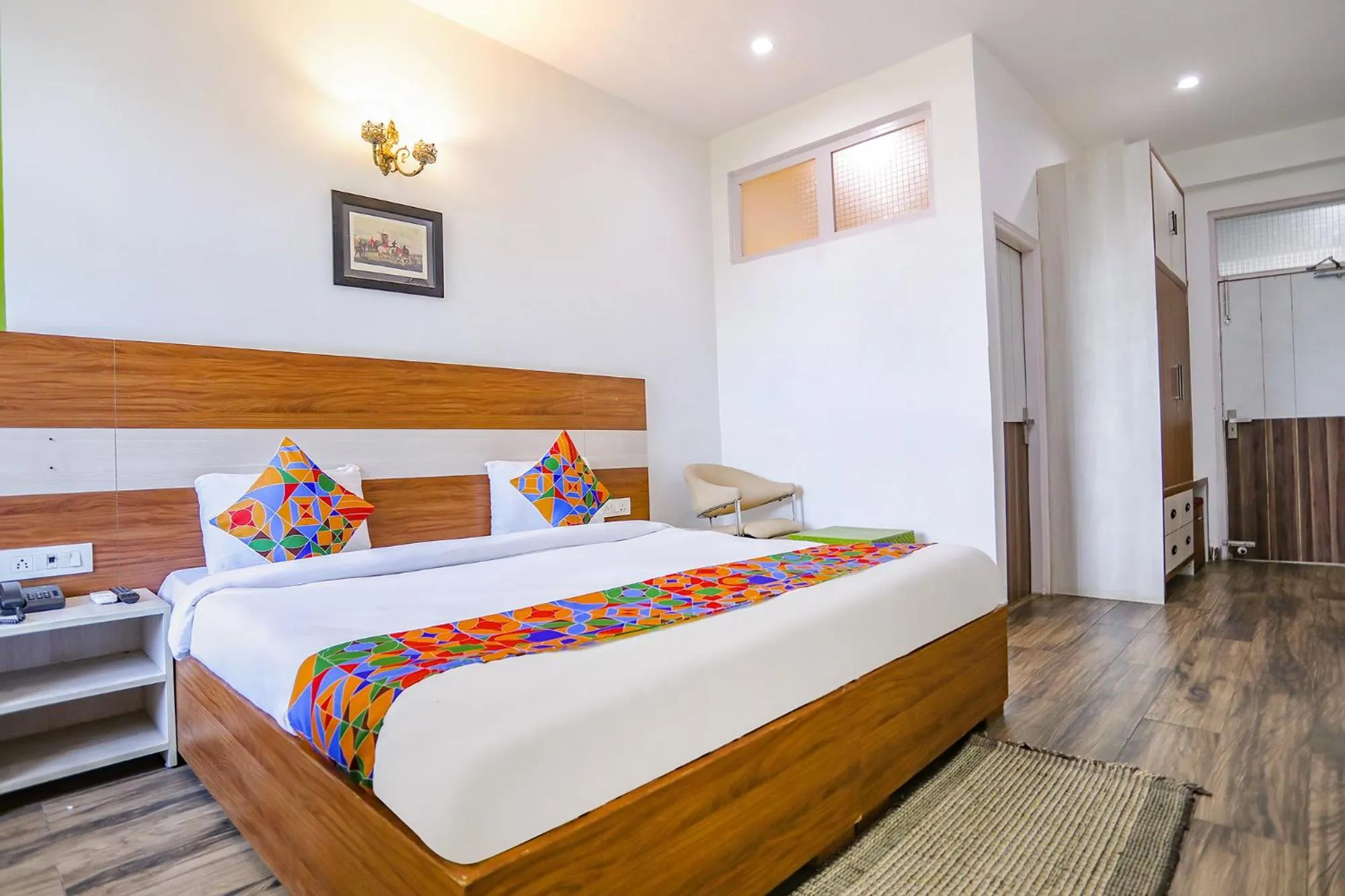 Bedroom, Bed in FabHotel Aravali Suites