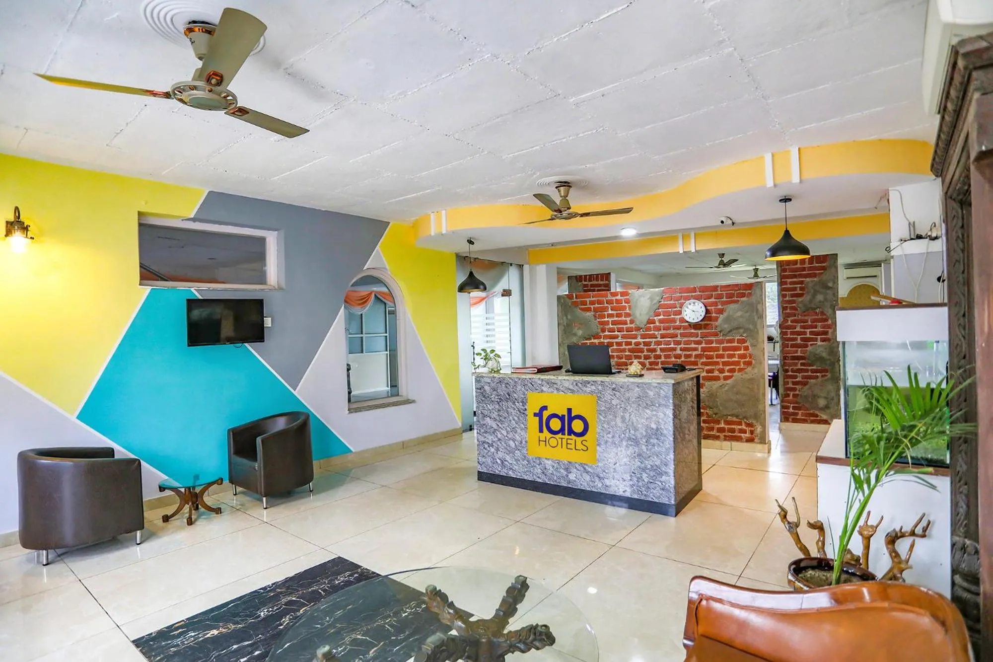 Lobby or reception in FabHotel Aravali Suites
