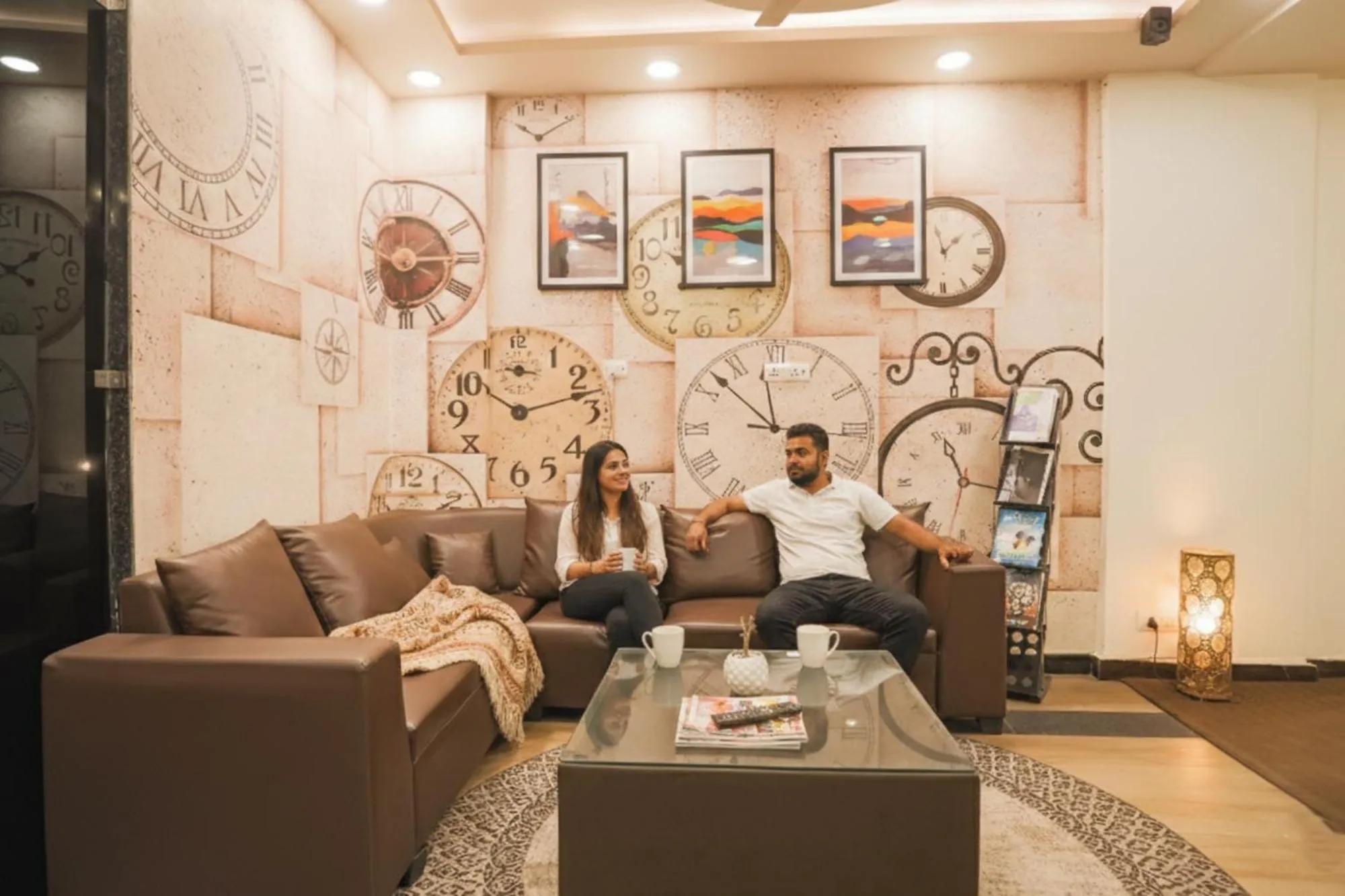 Seating area in FabHotel The Diamond