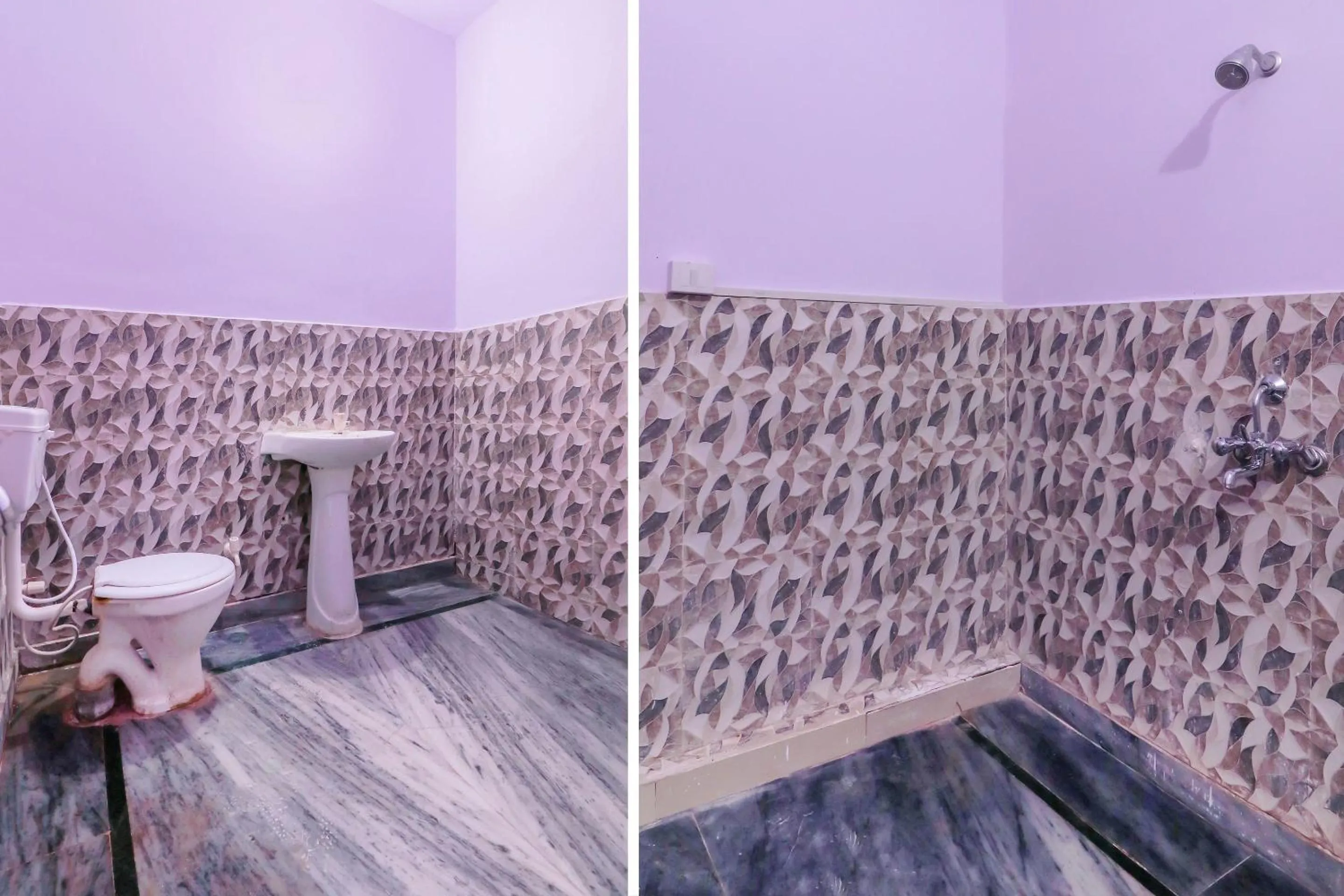 Bathroom in Hotel O Primrose Hotel's Near Noida Sector 76 Metro Station