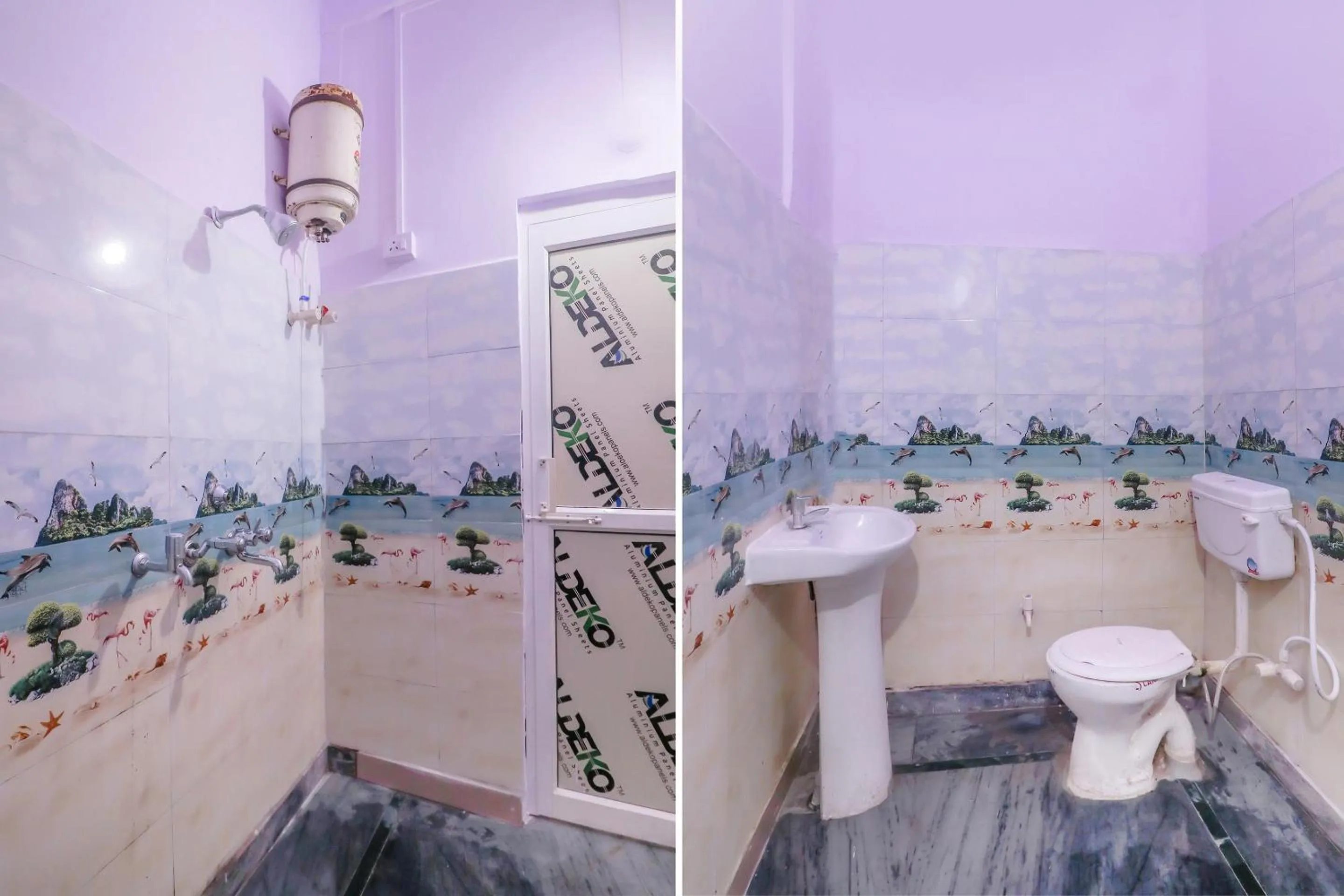 Bathroom in Hotel O Primrose Hotel's Near Noida Sector 76 Metro Station