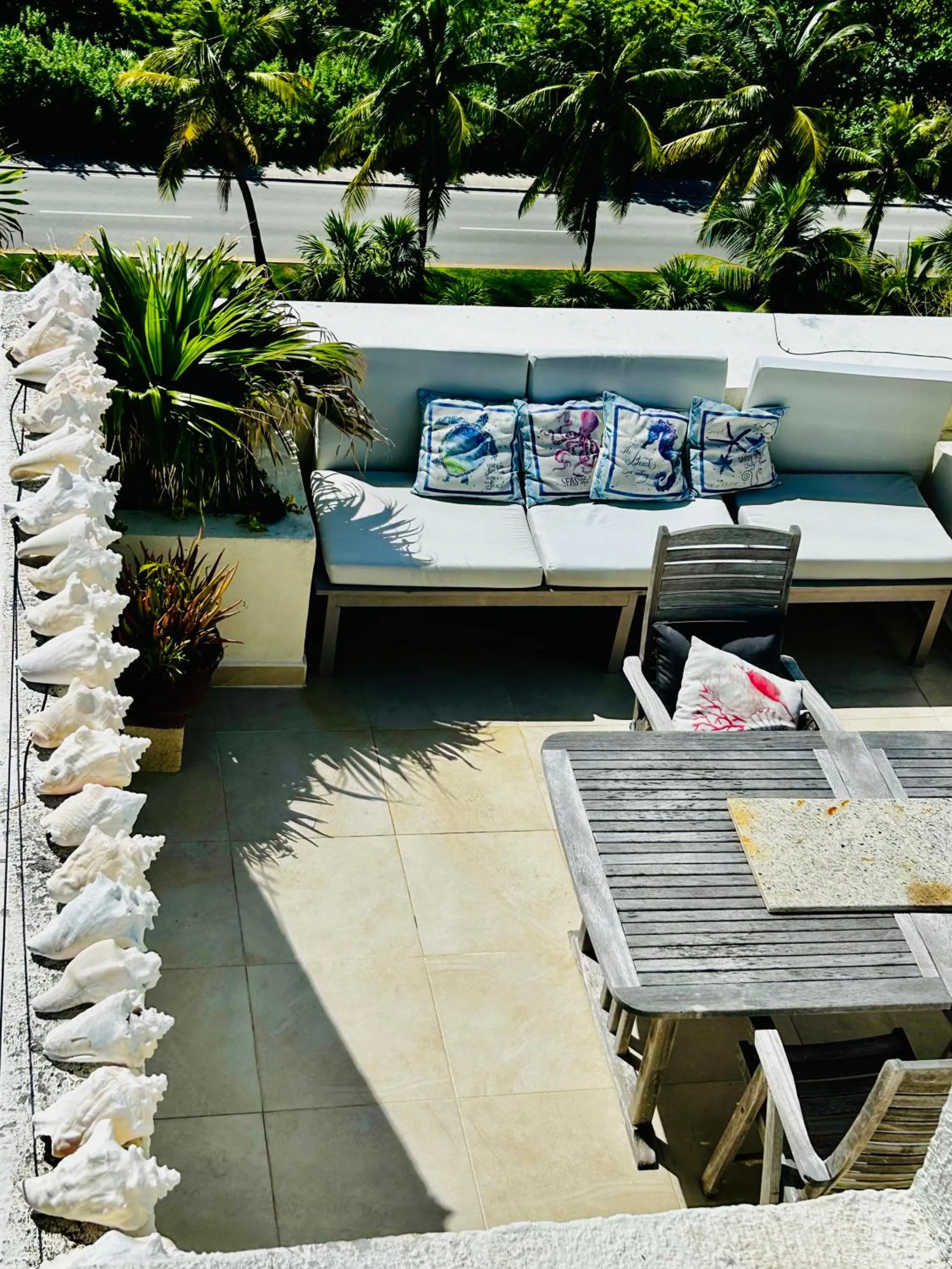 Patio in Solymar Beach Condos