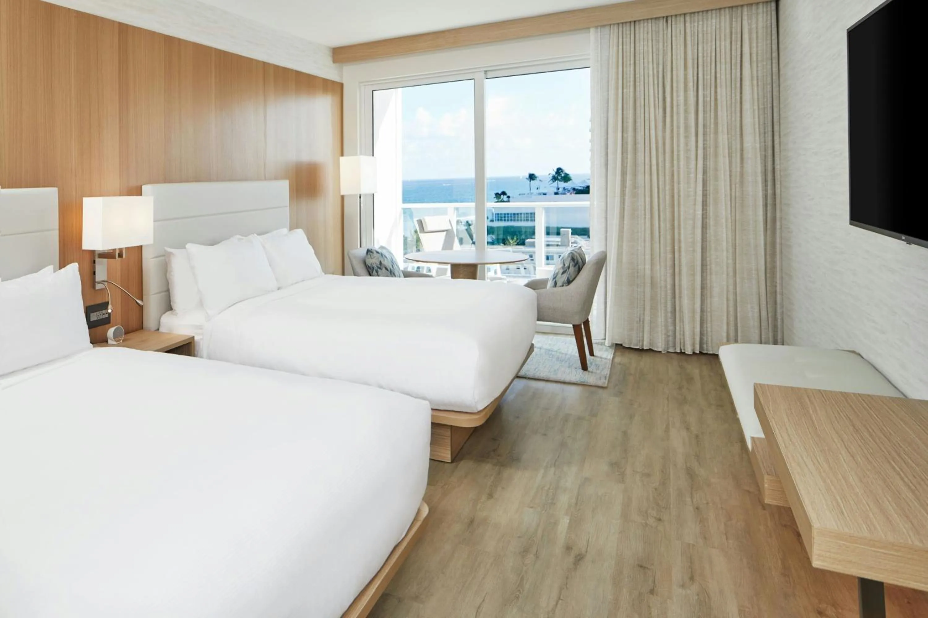 Photo of the whole room, Bed in AC Hotel by Marriott Fort Lauderdale Beach