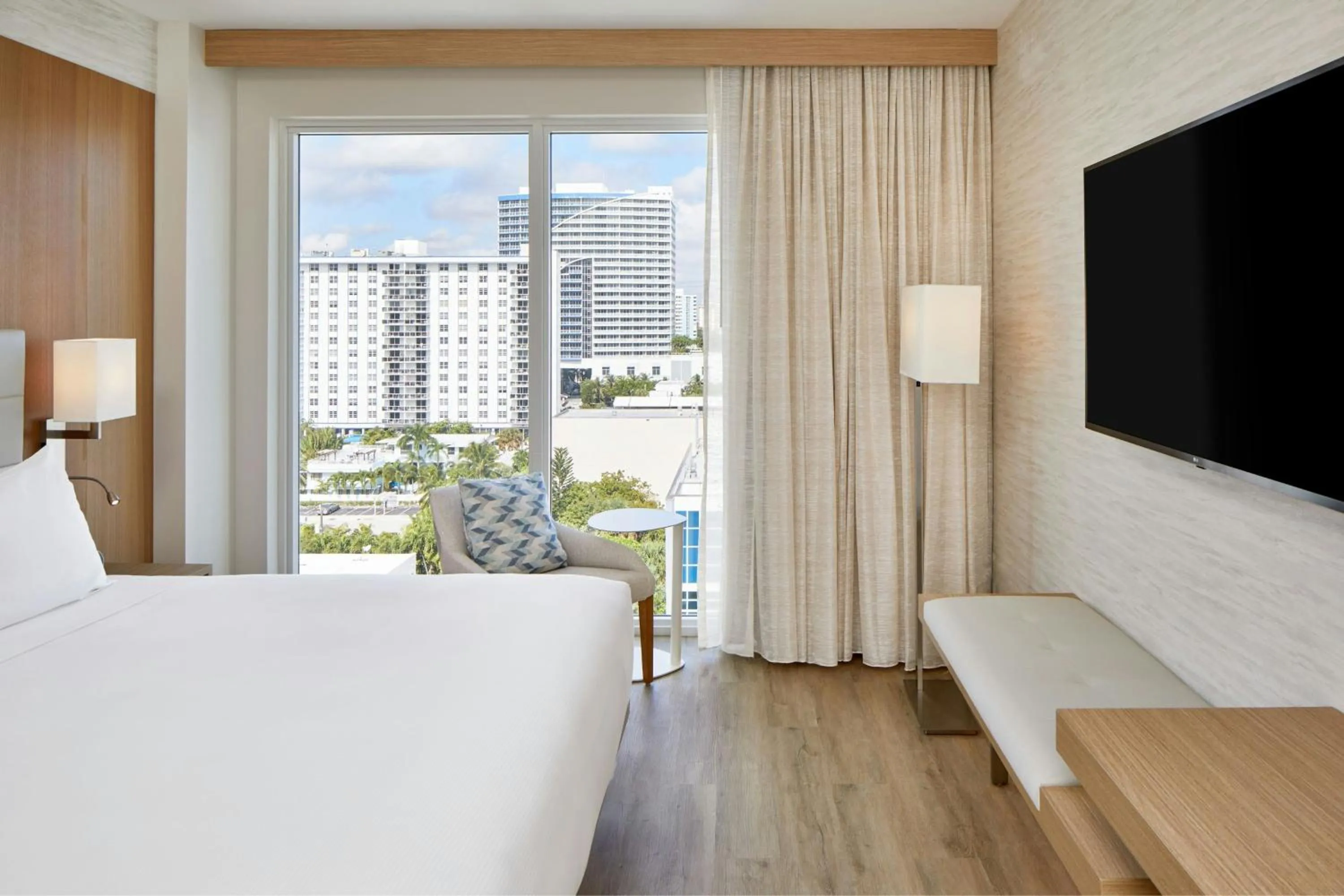 Photo of the whole room, Bed in AC Hotel by Marriott Fort Lauderdale Beach