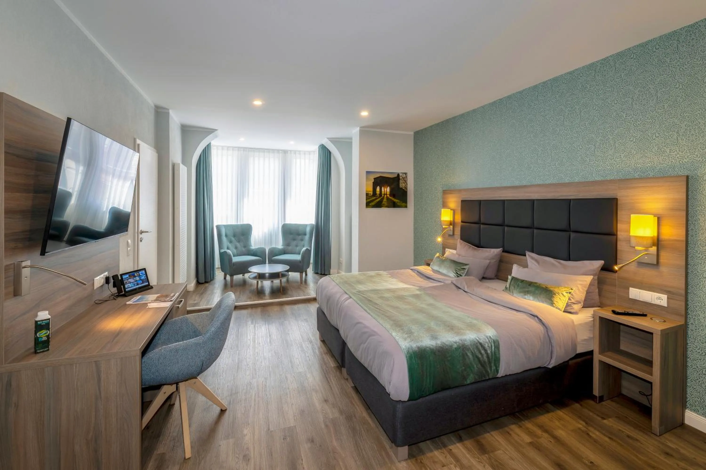 Bed in AKZENT Hotel Restaurant Roter Ochse Rhens bei Koblenz