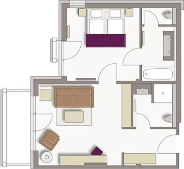 Floor plan in Hotel Exquisit