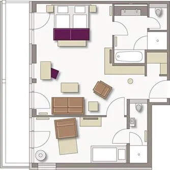Floor plan in Hotel Exquisit