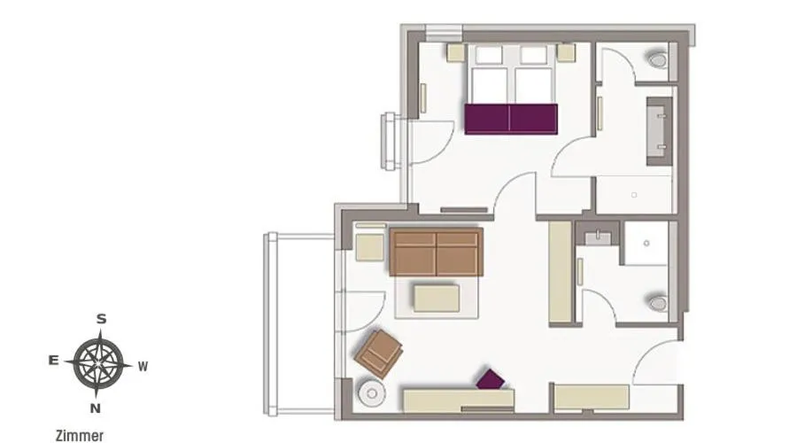 Floor plan in Hotel Exquisit